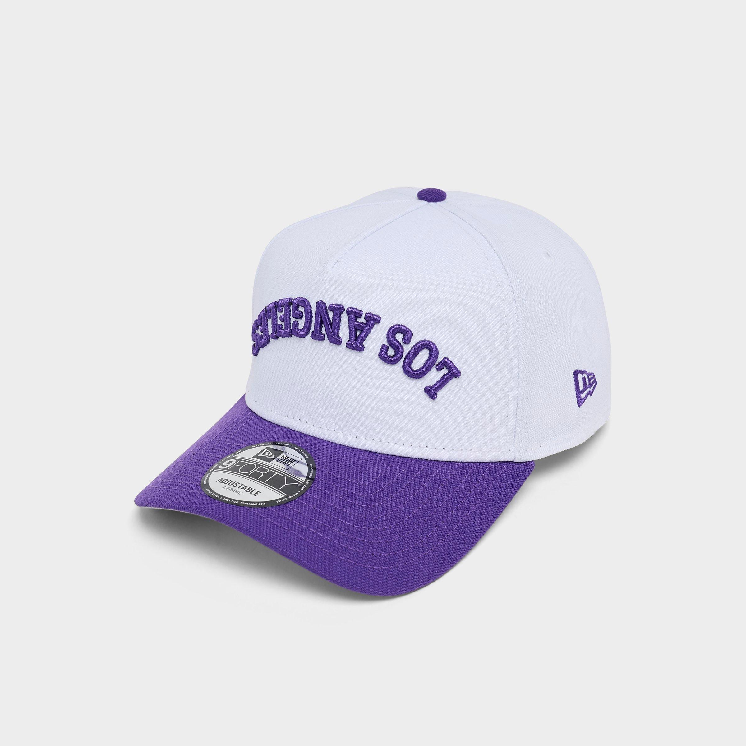 New Era Los Angeles Lakers Nba Upside Down 9forty A-frame Snapback Hat In Purple