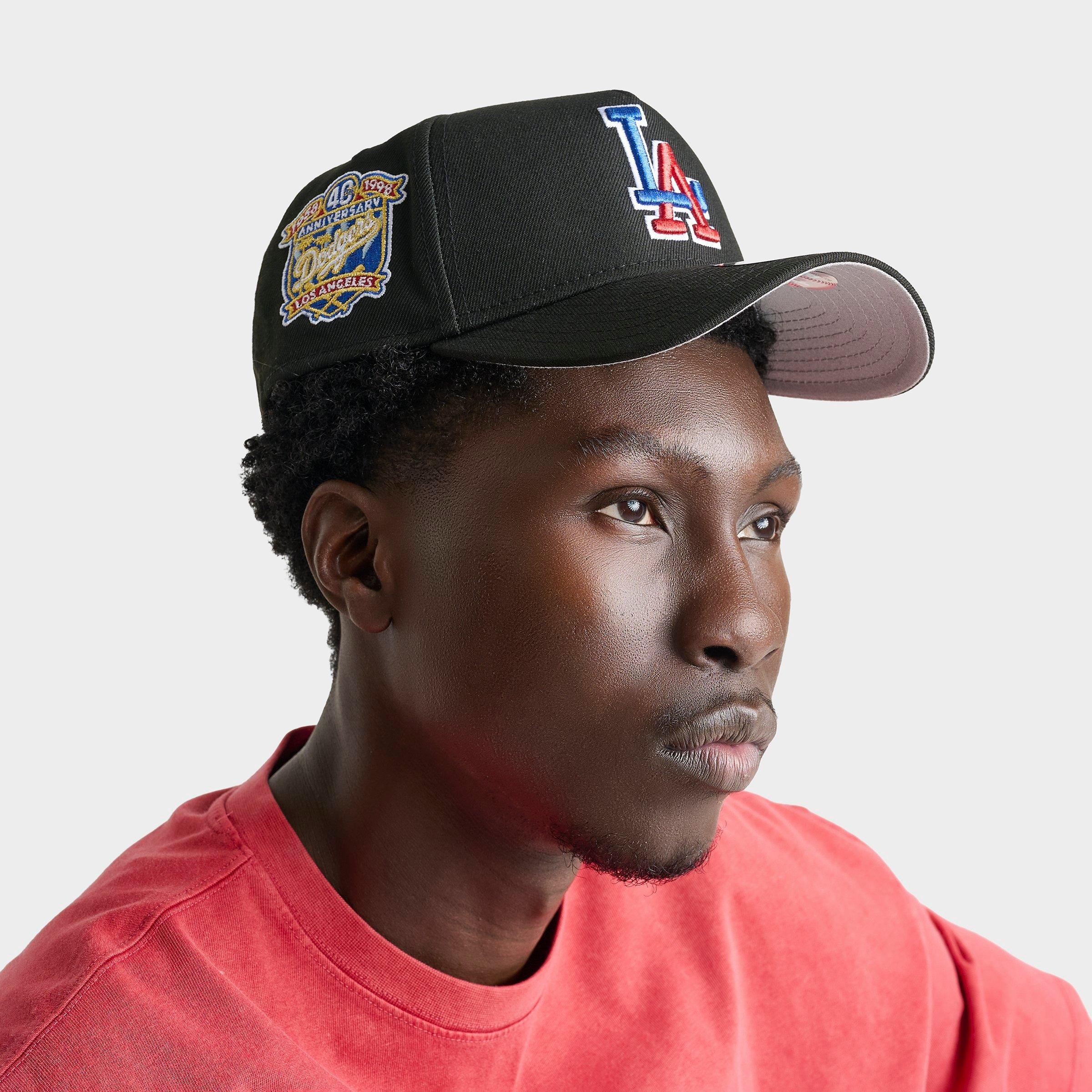 New Era Los Angeles Dodgers MLB 9FORTY A-Frame Snapback Hat in Black/Blue/Red