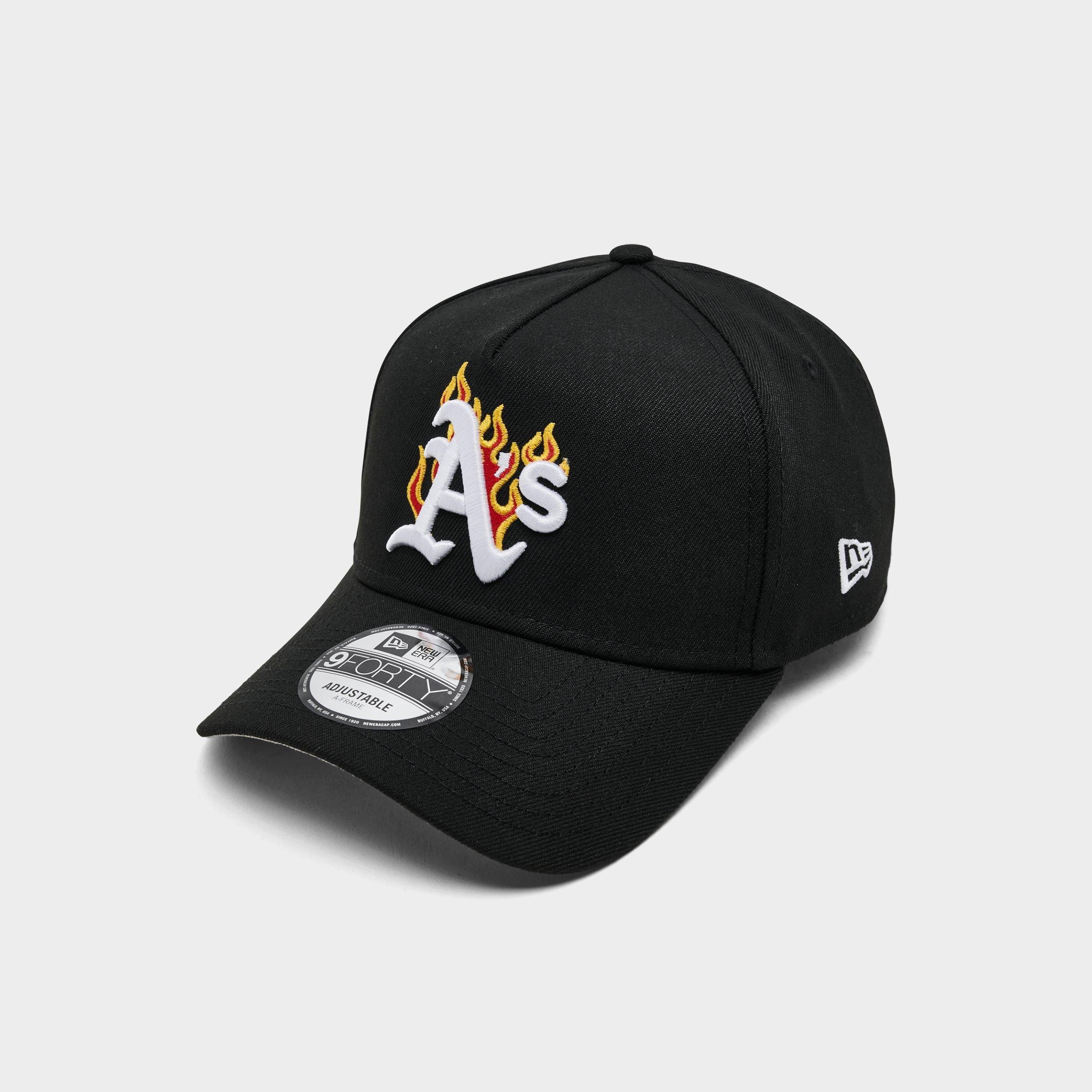 New Era A's Mlb Flames 9forty A-frame Snapback Hat