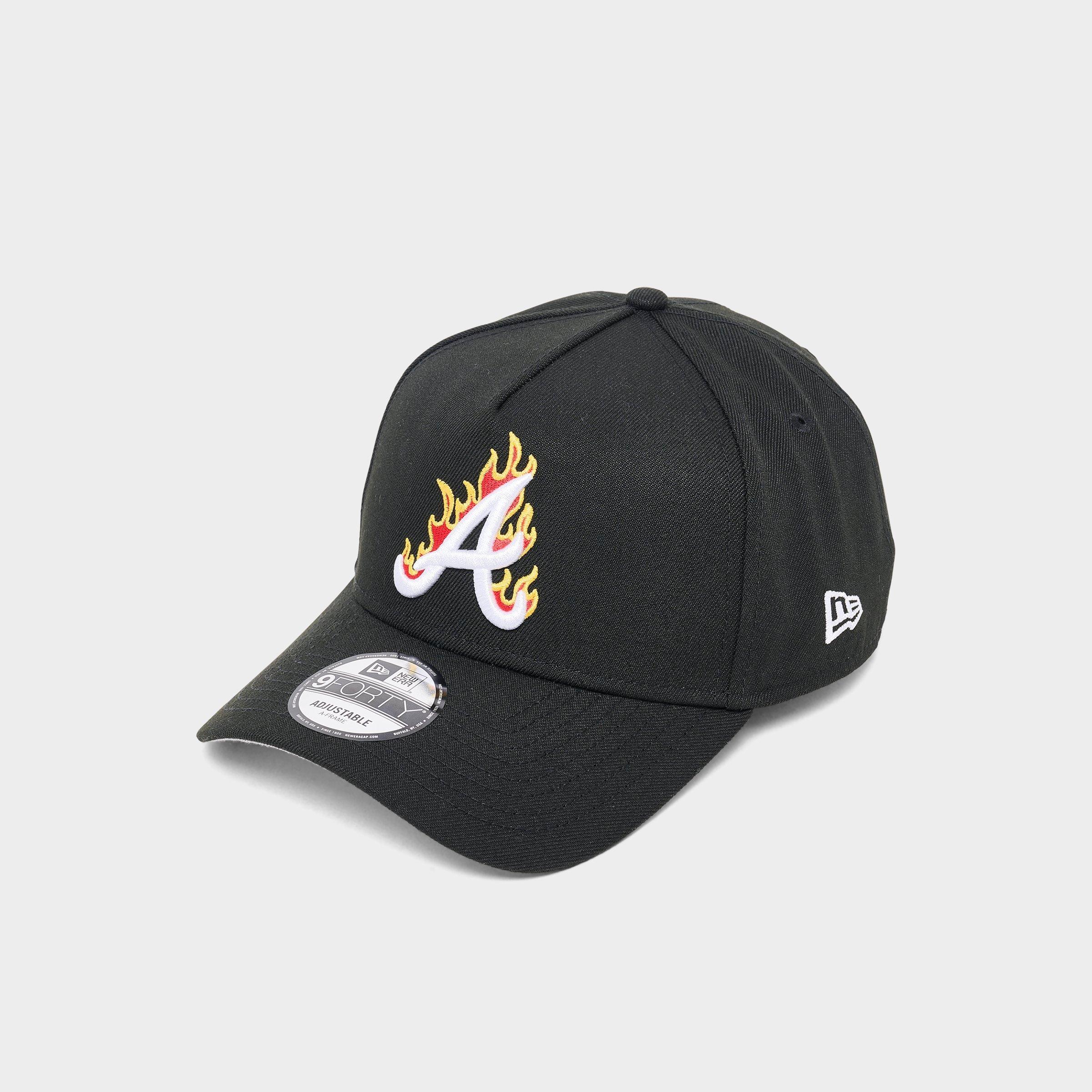 New Era Atlanta Braves Mlb Flames 9forty A-frame Snapback Hat