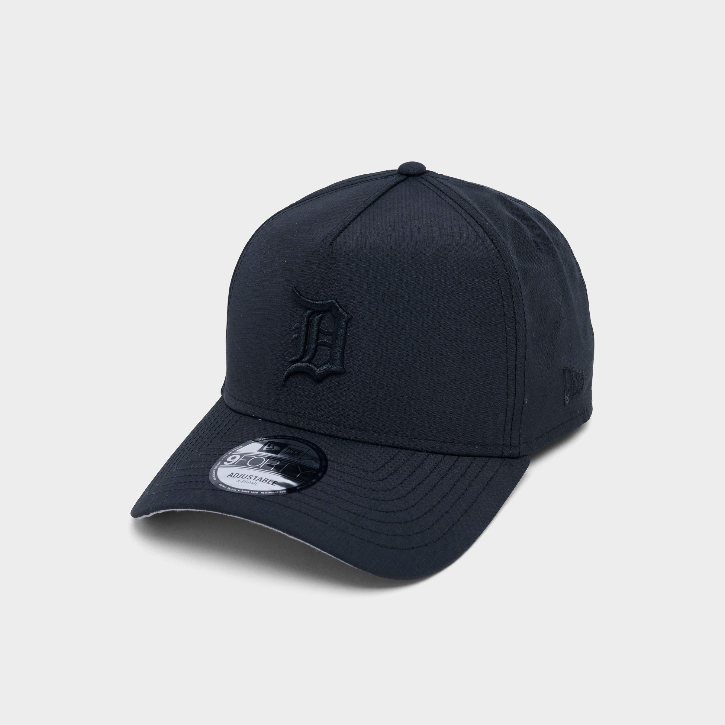 New Era Detroit Tigers MLB 9FORTY A-Frame Nylon Snapback Hat in Black