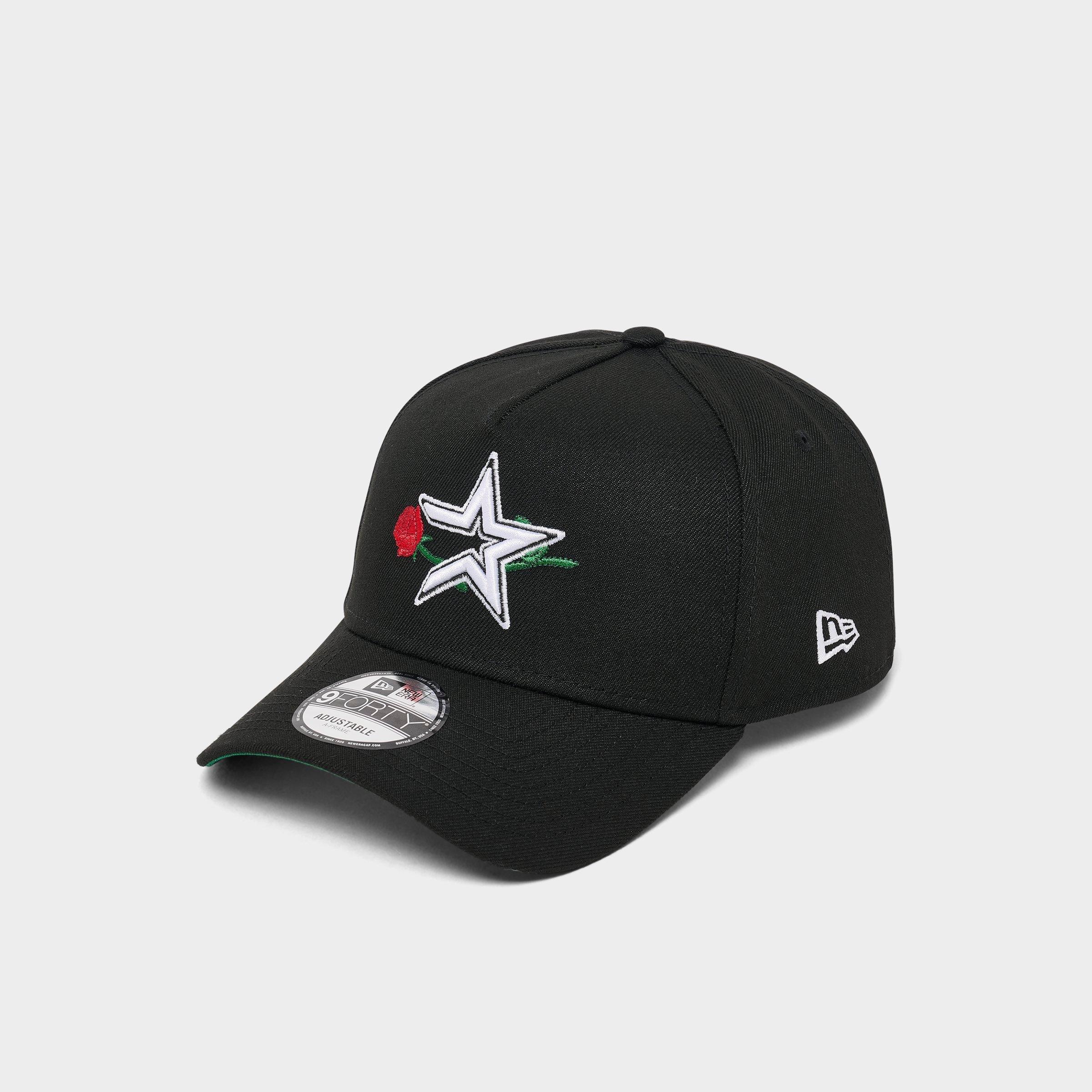 New Era Houston Astros MLB 9FORTY A-Frame Snapback Hat in Black/White/Red