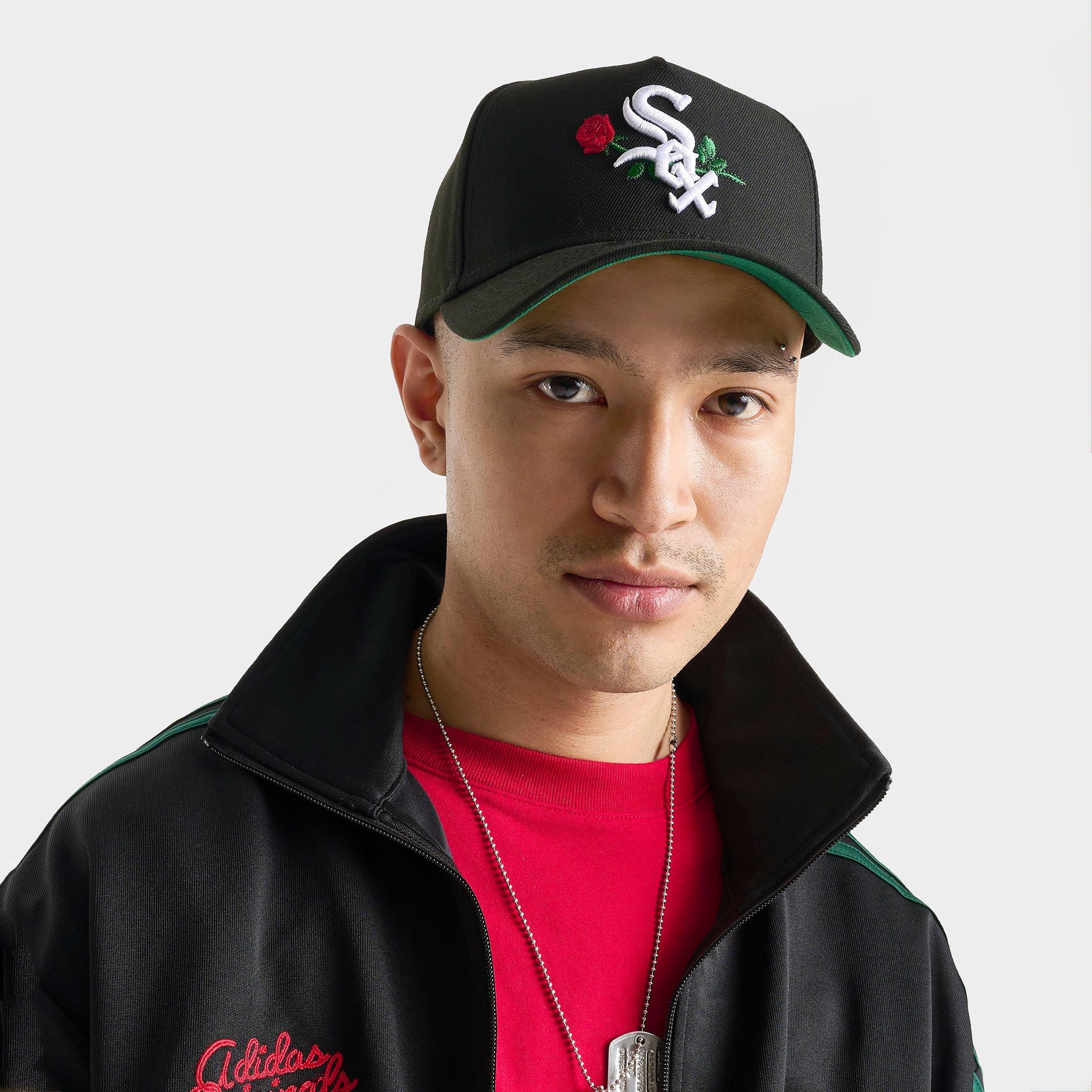 New Era Chicago White Sox MLB 9FORTY Snapback Hat in Black/White