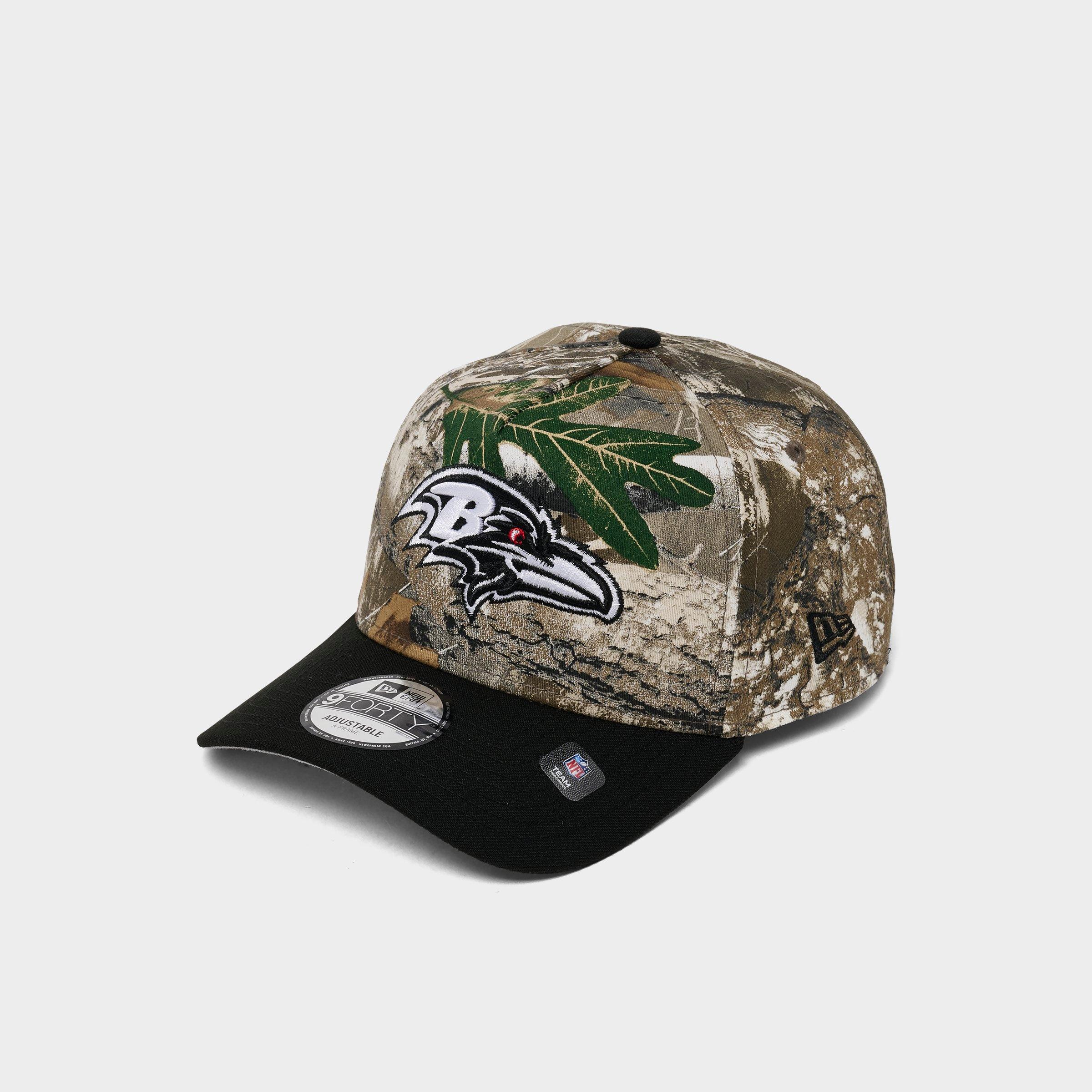 New Era Baltimore Ravens NFL 9FORTY Camo A-Frame Snapback Hat in Camo/Black