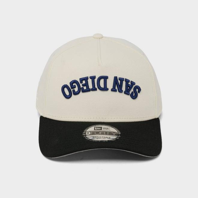 New Era San Diego Padres MLB Upside Down Wordmark 9FORTY A-Frame Snapback Hat
