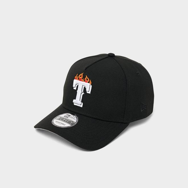 New Era Texas Rangers MLB 9FORTY Flame Logo Snapback Hat