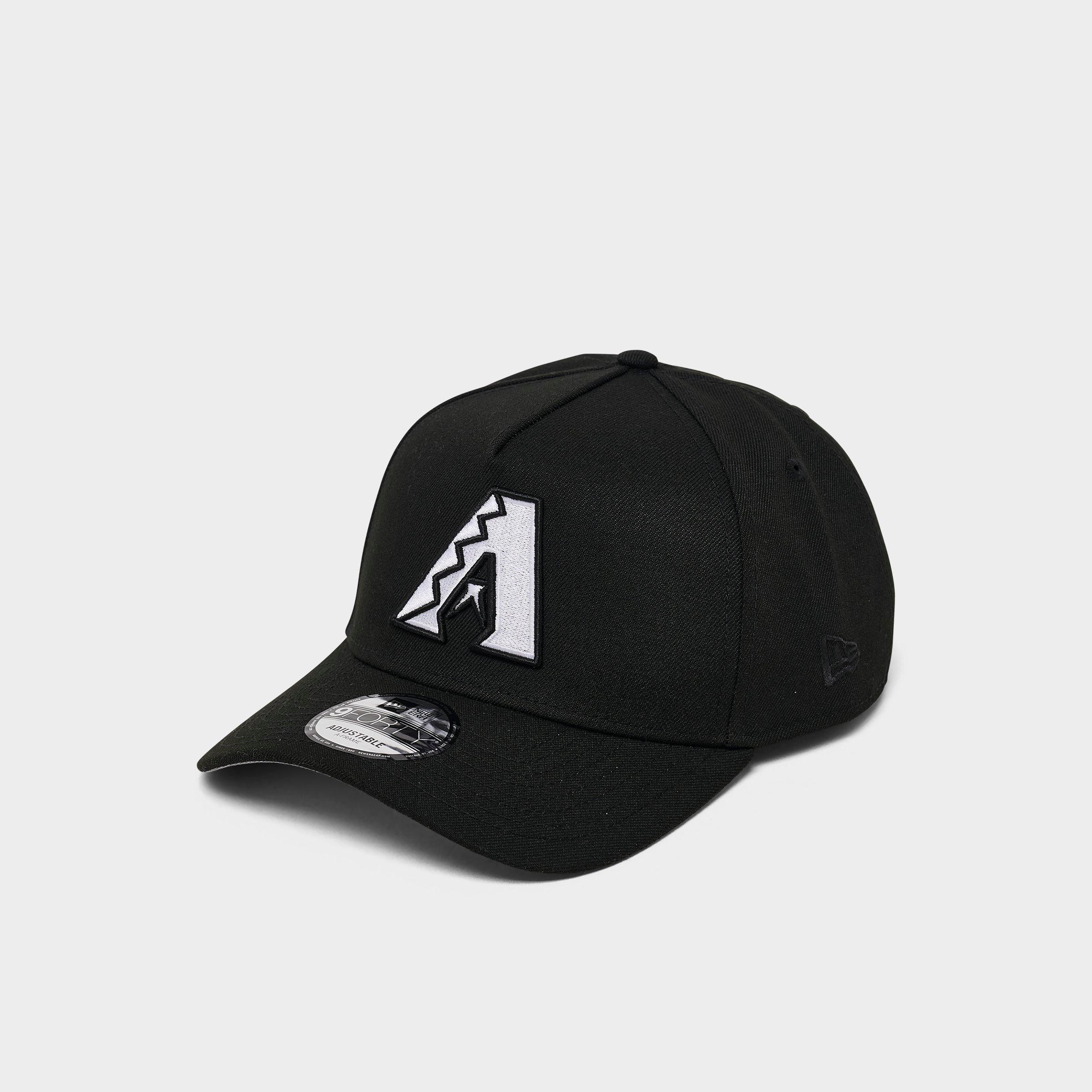 New Era Arizona Diamondbacks MLB 9FORTY A-Frame Tonal Snapback Hat in Black/White