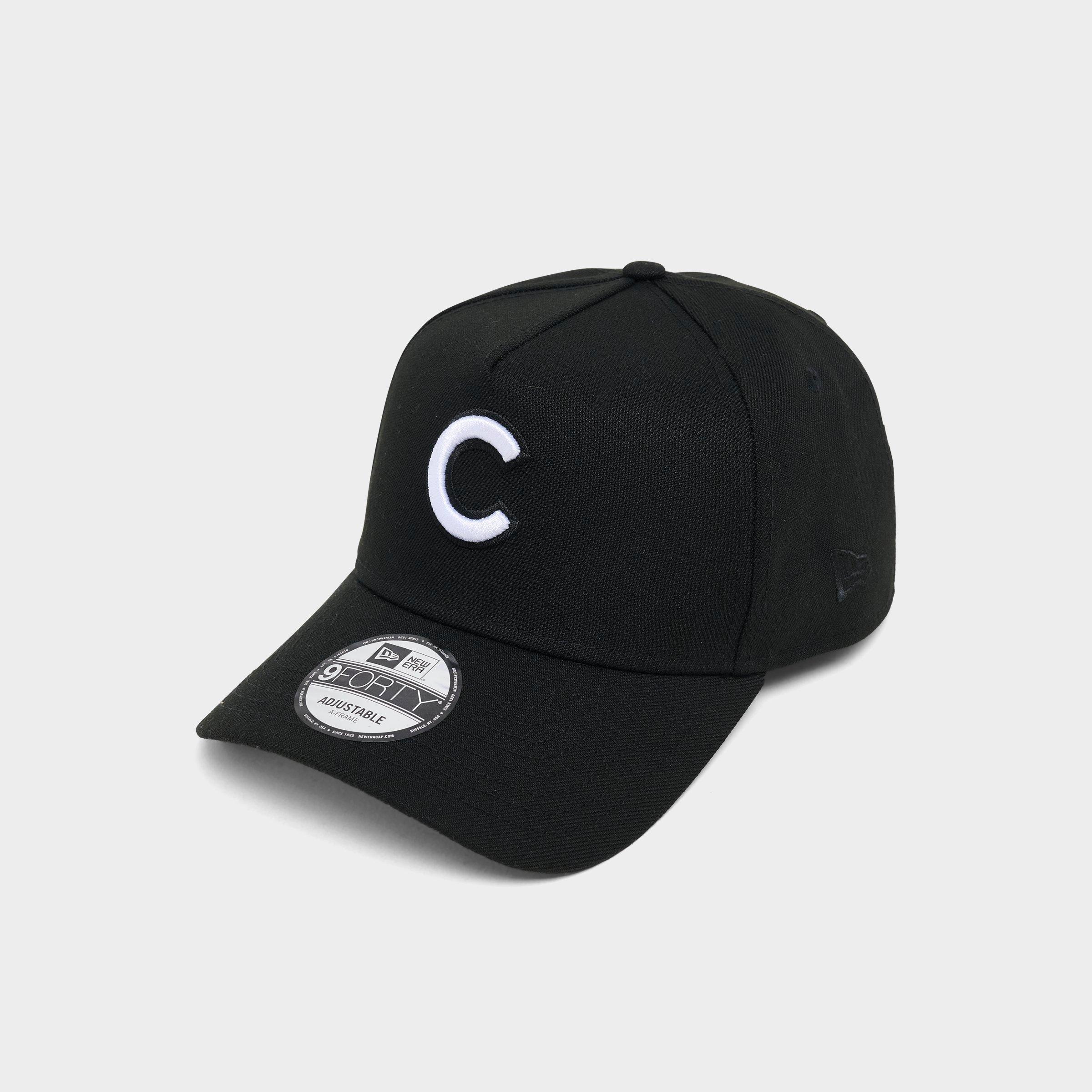 New Era Chicago Cubs MLB 9FORTY Monochrome Snapback Hat in Black/White
