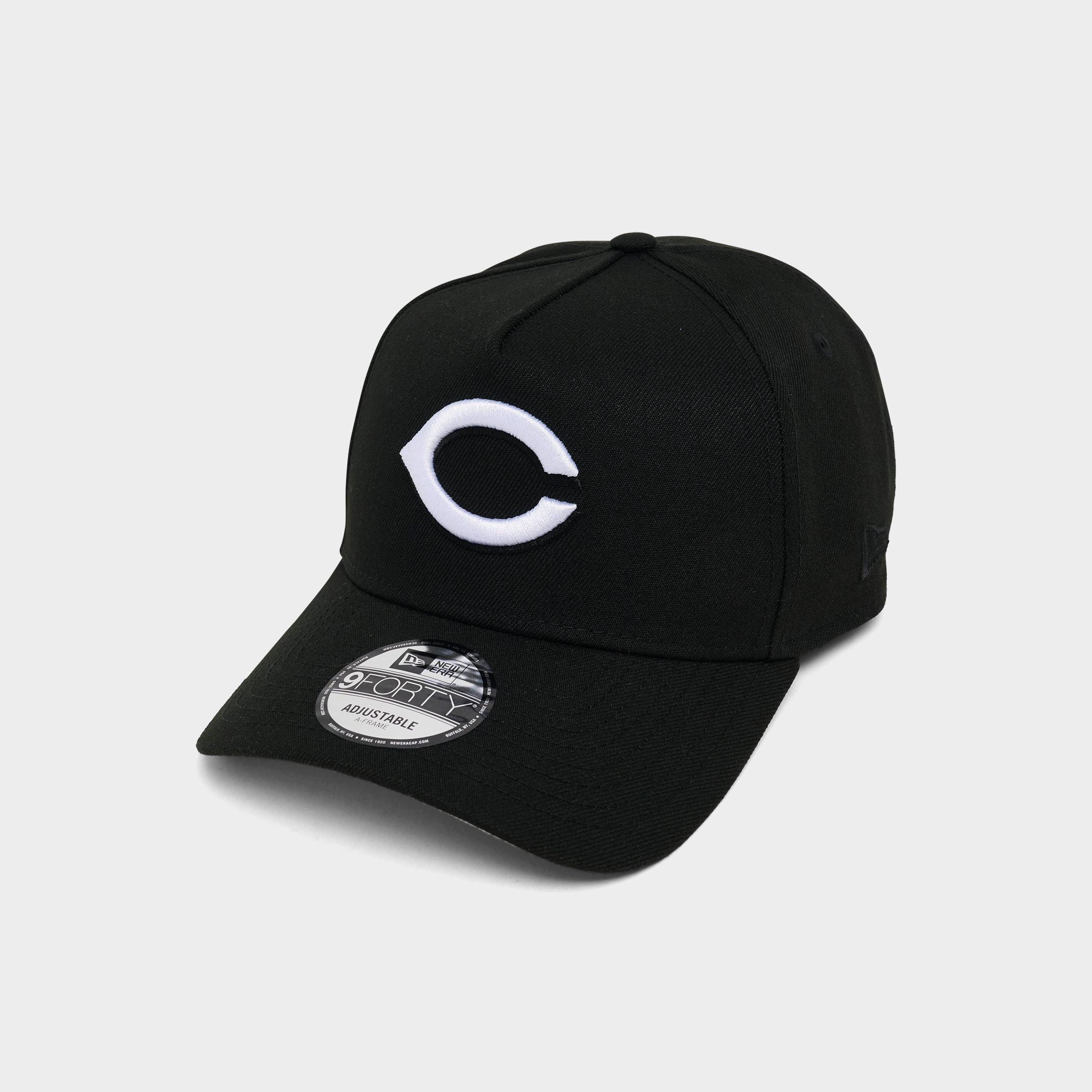 New Era Cincinnati Reds MLB 9FORTY A-Frame Monochrome Snapback Hat in Black/White