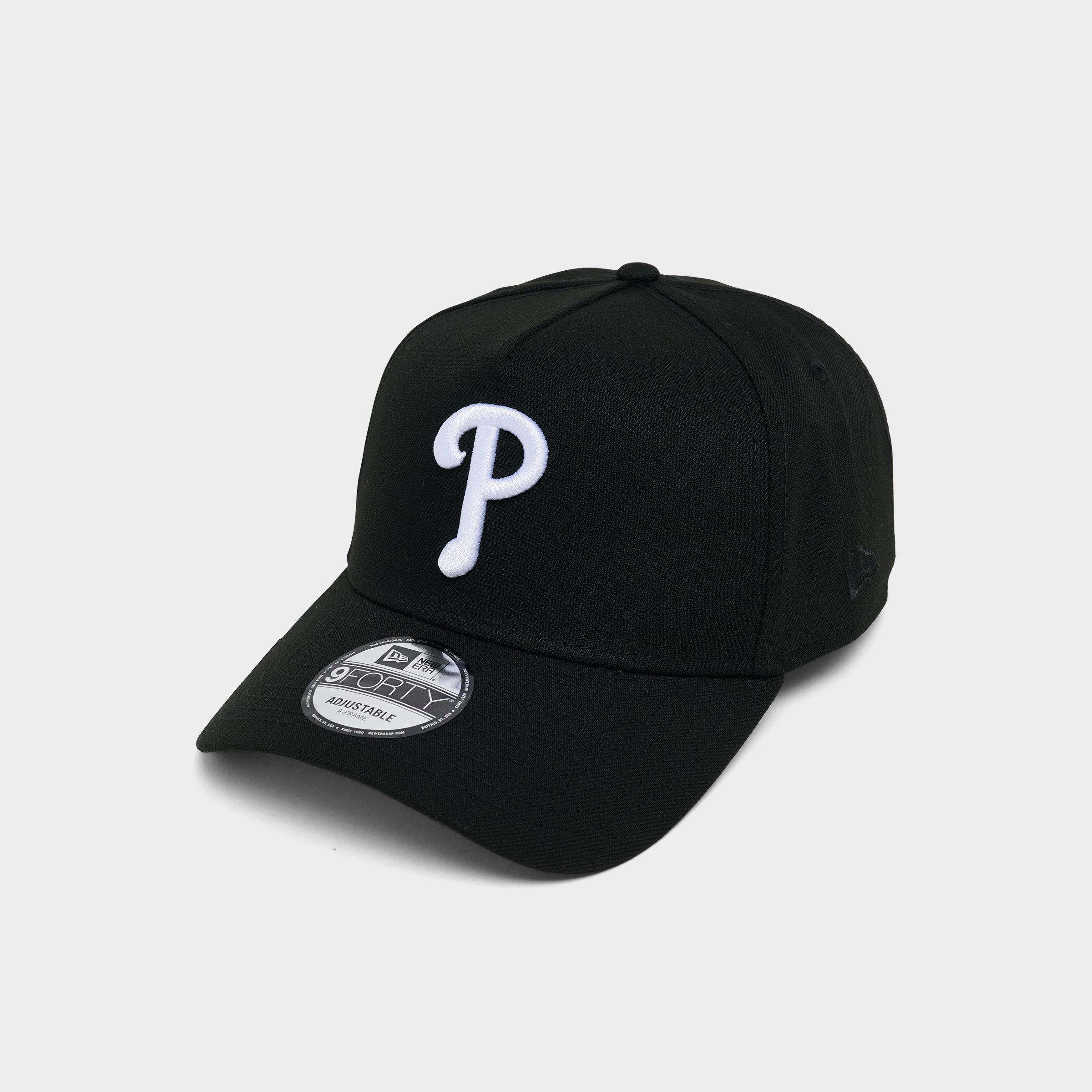 New Era Philadelphia Phillies MLB 9FORTY A-Frame Monochrome Snapback Hat in Black/White
