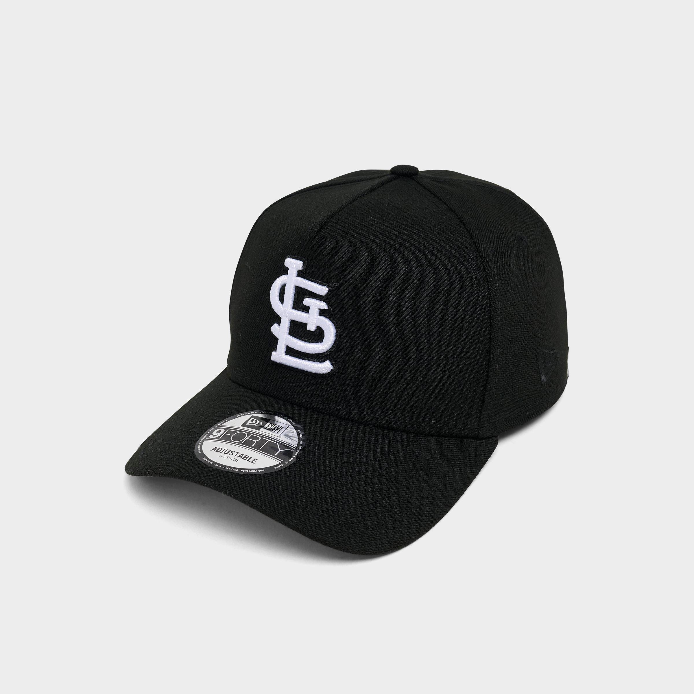 New Era St. Louis Cardinals MLB 9FORTY A-Frame Monochrome Snapback Hat in Black/White