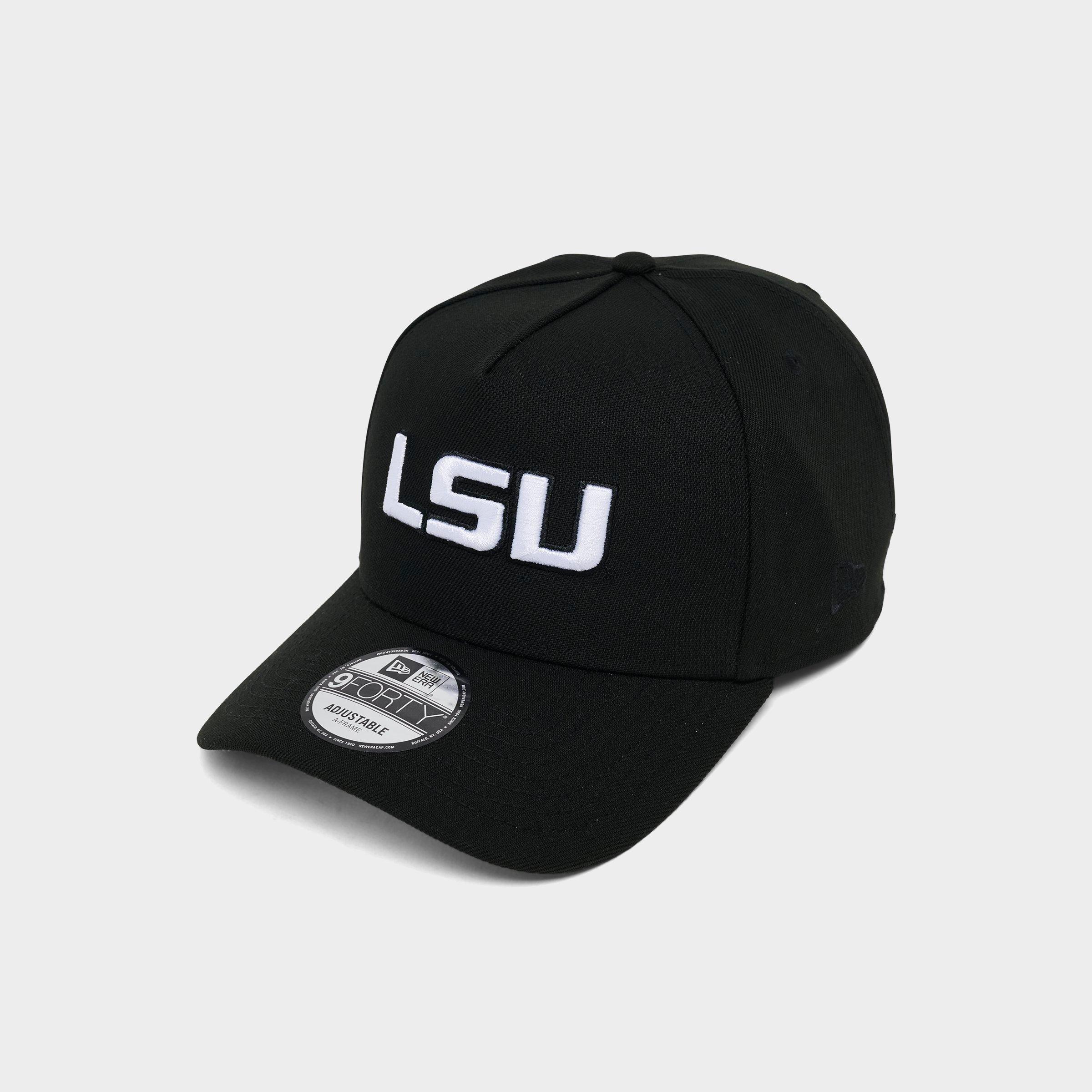 New Era LSU Tigers 9FORTY A-Frame Monochrome Snapback Hat in Black/White
