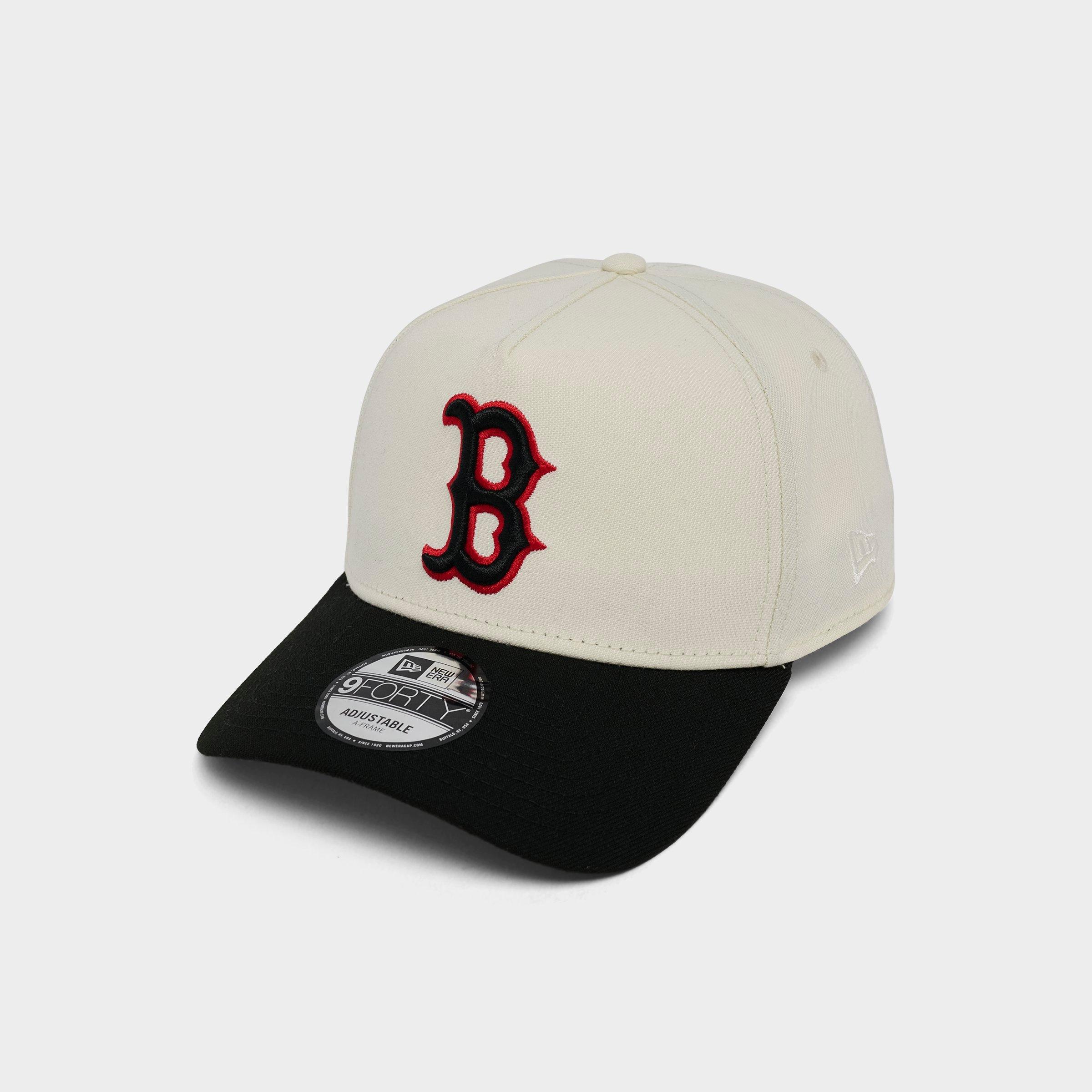 New Era Boston Red Sox MLB 9FORTY A-Frame Snapback Hat in Chrome/Black