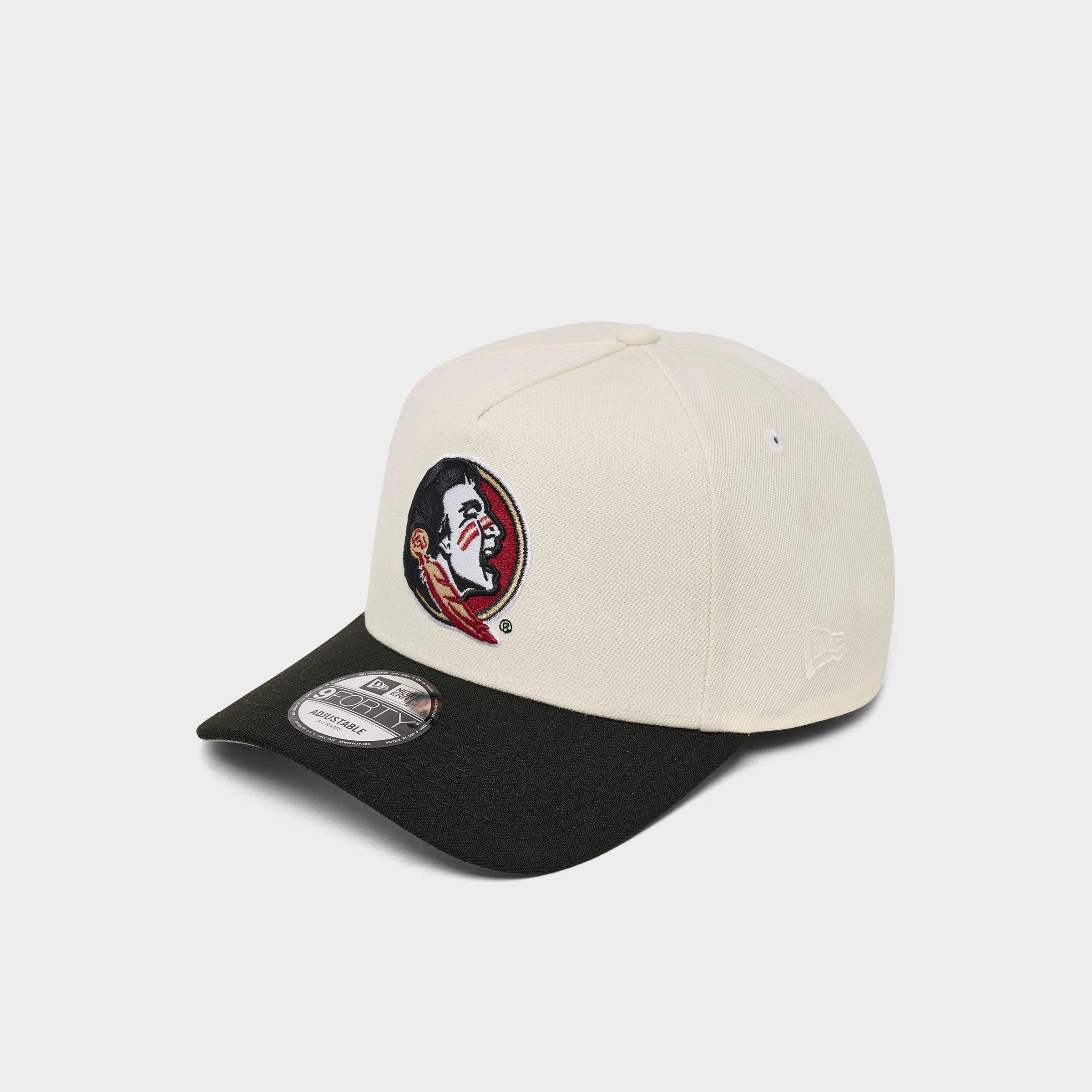 New Era Florida State University Seminoles 9FORTY Snapback Hat in Chrome/Black