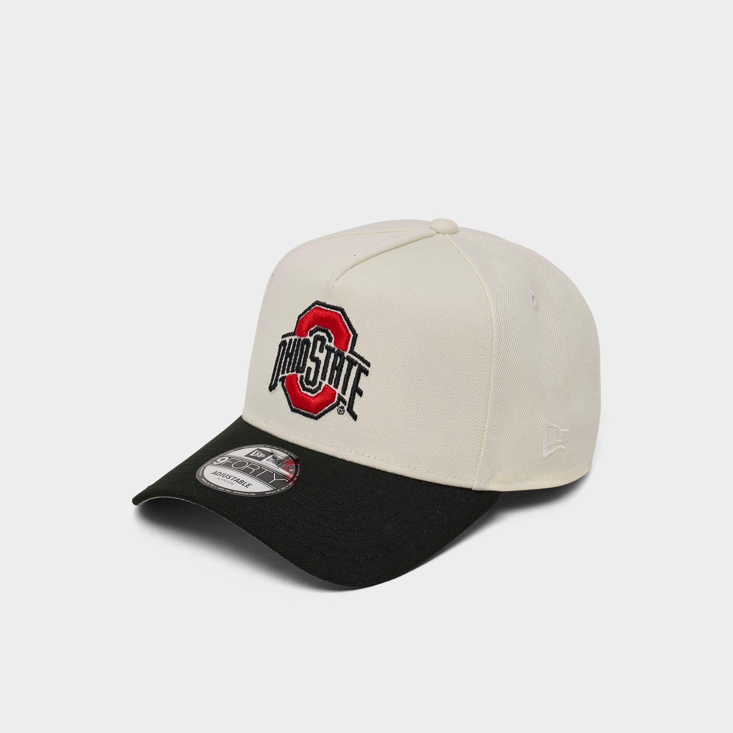 New Era Ohio State Buckeyes 9FORTY Snapback Hat in Chrome/Black