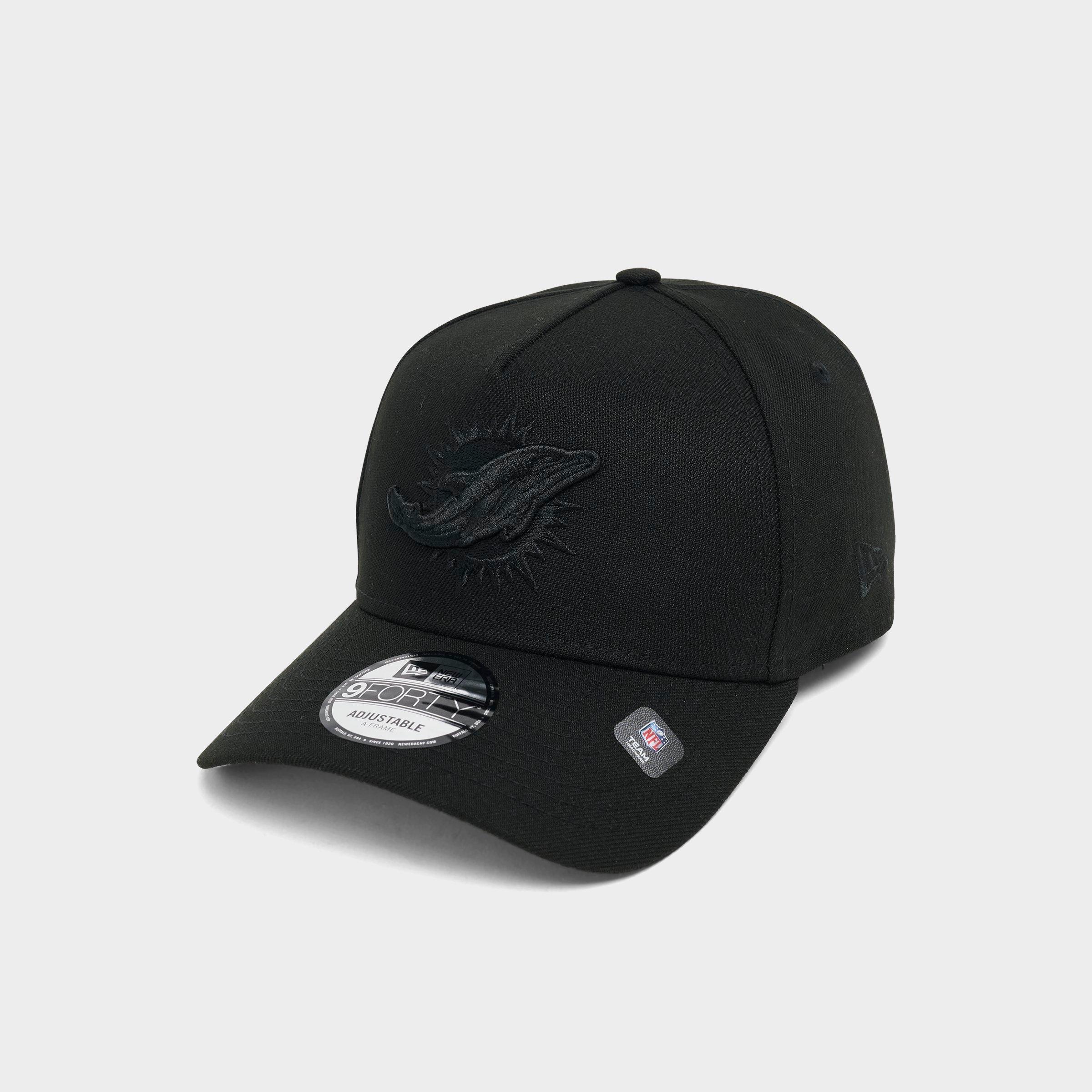 New Era Miami Dolphins NFL 9FORTY Tonal Snapback Hat in Black
