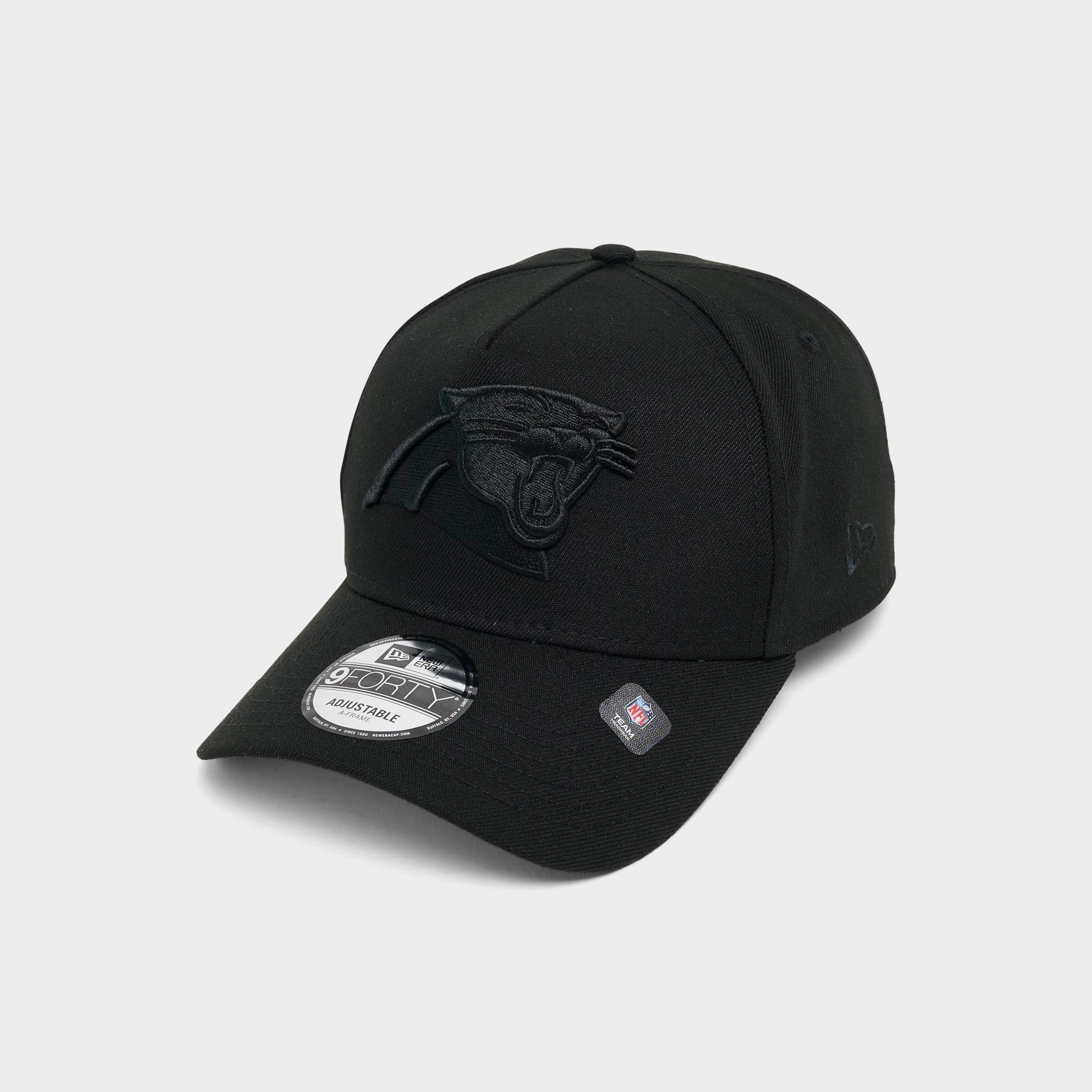 New Era Carolina Panthers NFL 9FORTY Tonal Snapback Hat in Black