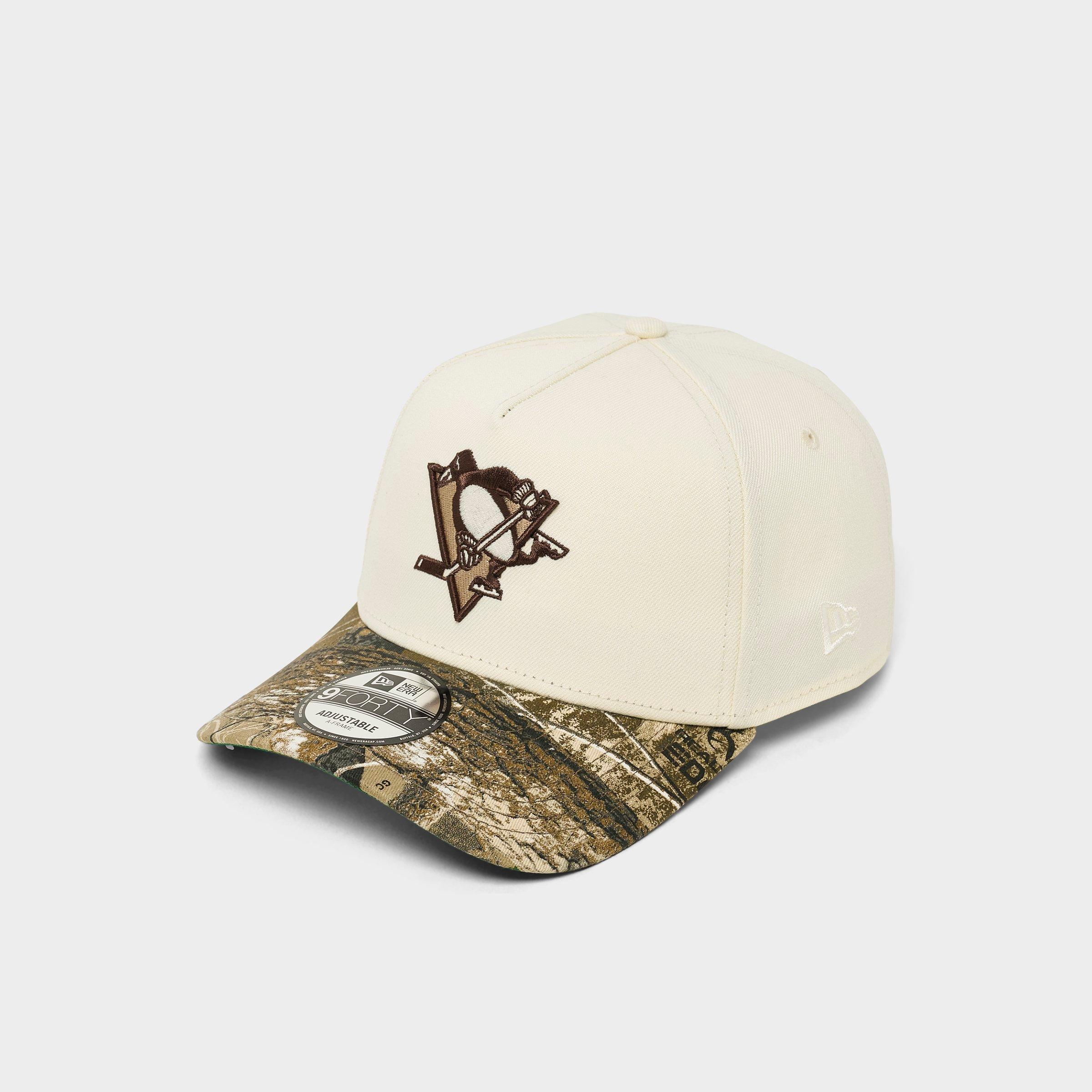 New Era Pittsburgh Penguins NHL 9FORTY Snapback Hat in Chrome/Real Tree