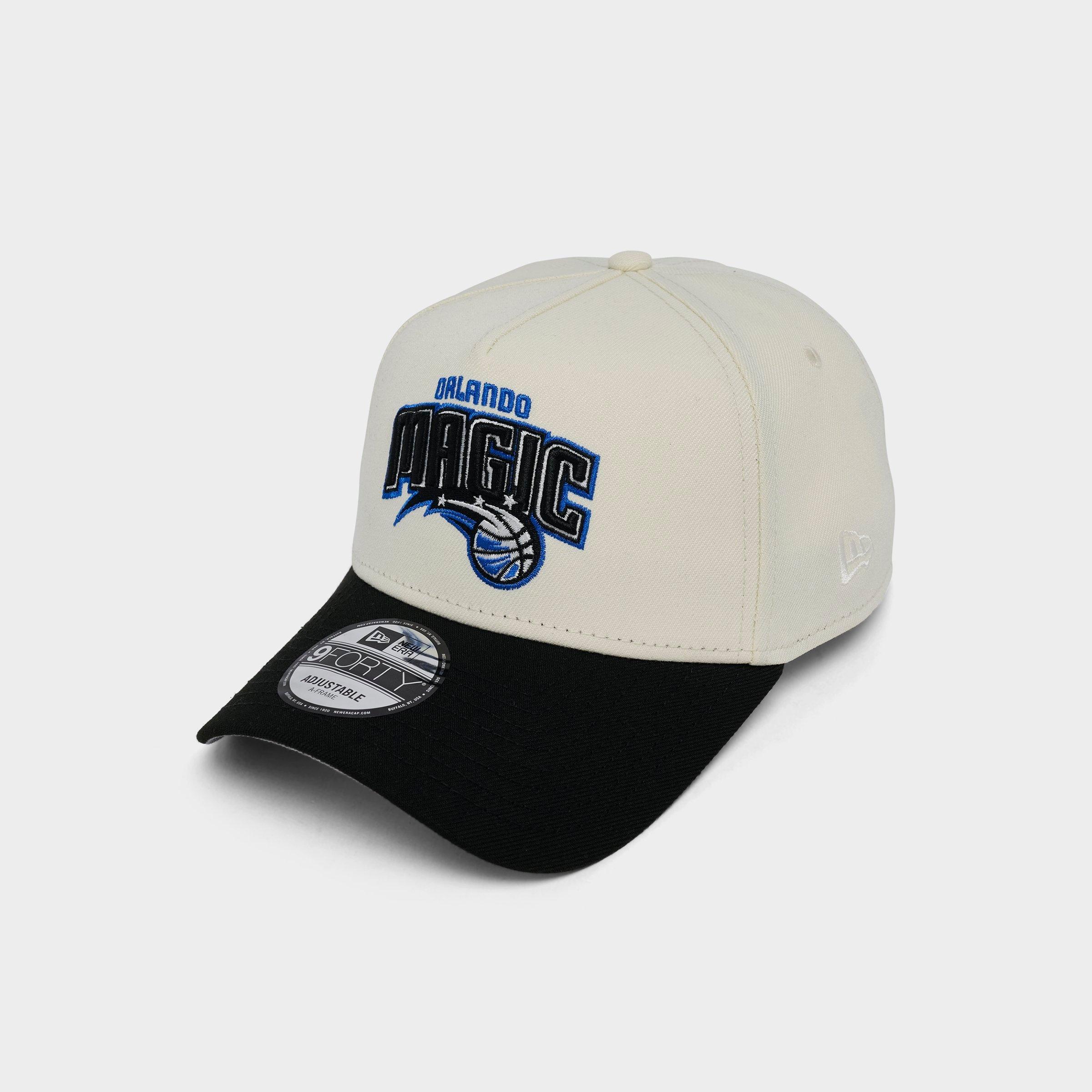 New Era Orlando Magic NBA 9FORTY A-Frame Snapback Hat in Chrome/Black