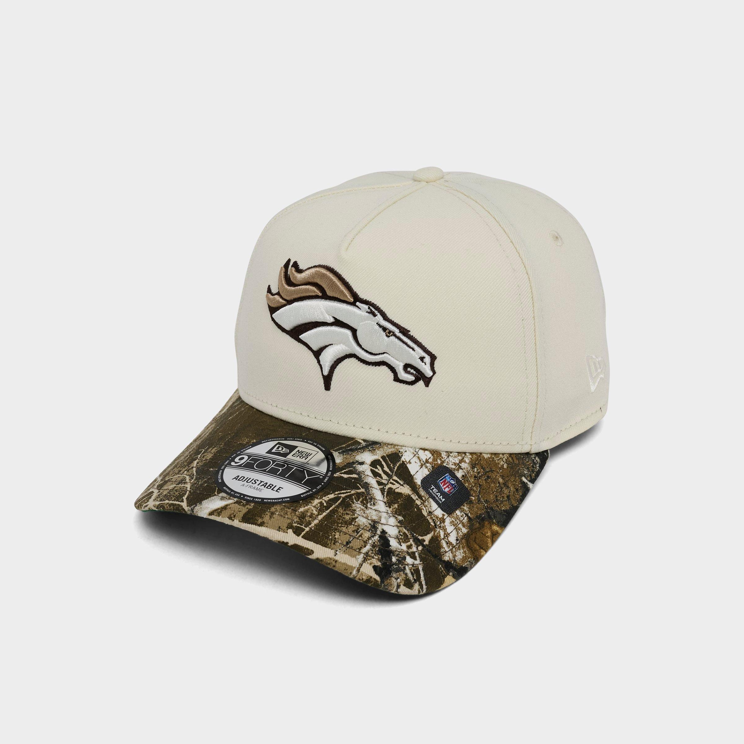 New Era Denver Broncos NFL 9FORTY Snapback Hat in Chrome/Real Tree