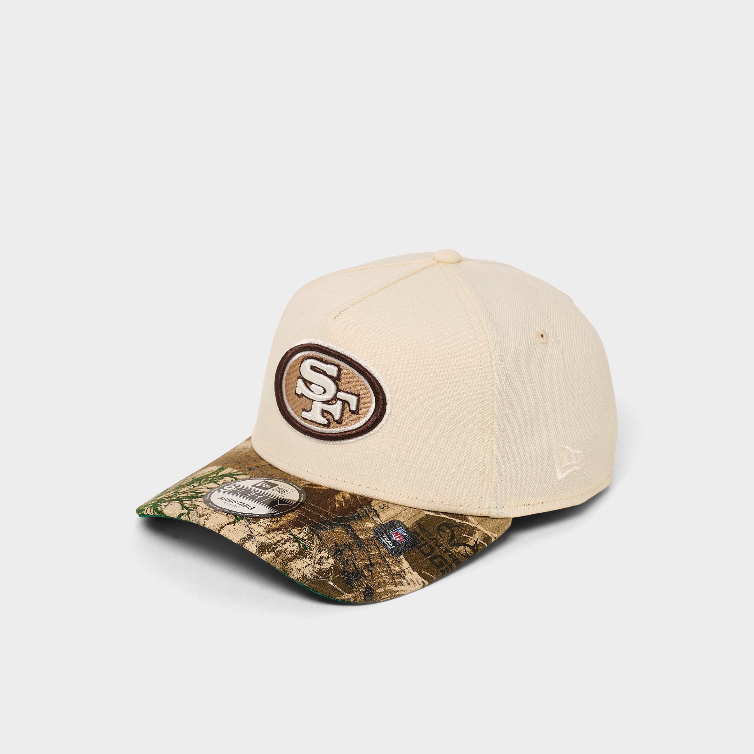 New Era San Francisco 49ers NFL Camo 9FORTY A-Frame Snapback Hat in Chrome/Camo