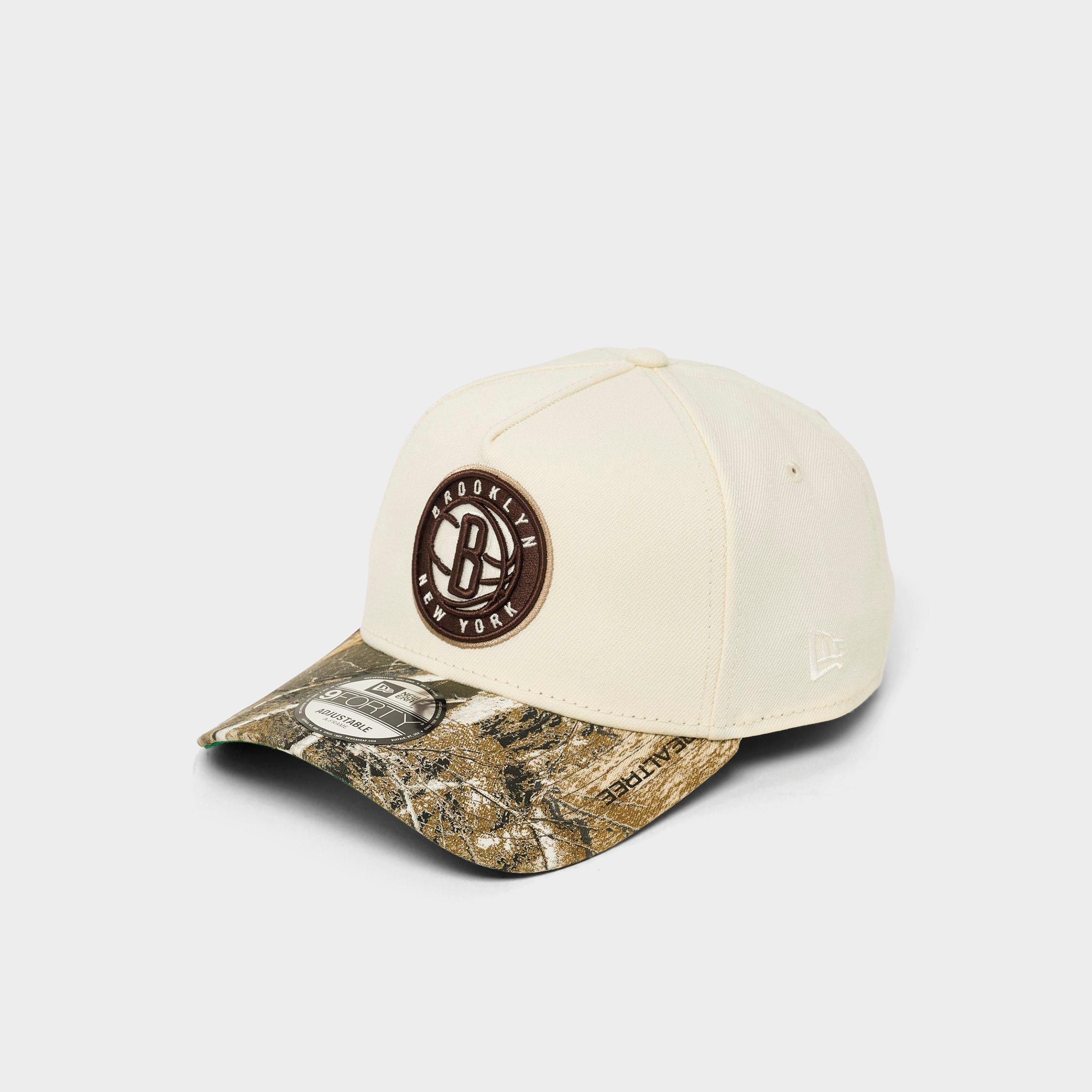 New Era Brooklyn Nets NBA 9FORTY Snapback Hat in Chrome/Real Tree