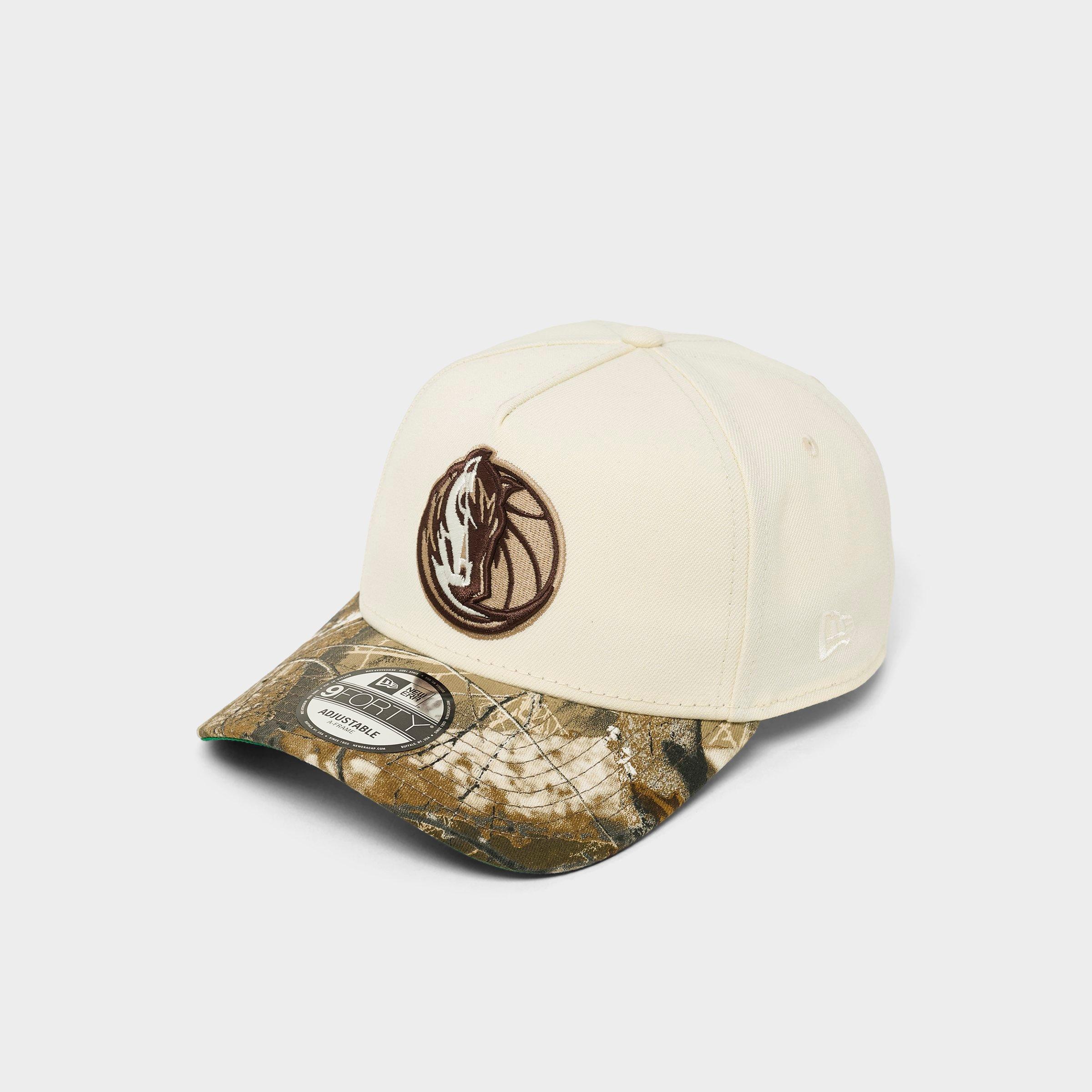 New Era Dallas Mavericks NBA 9FORTY Snapback Hat in Chrome/Real Tree