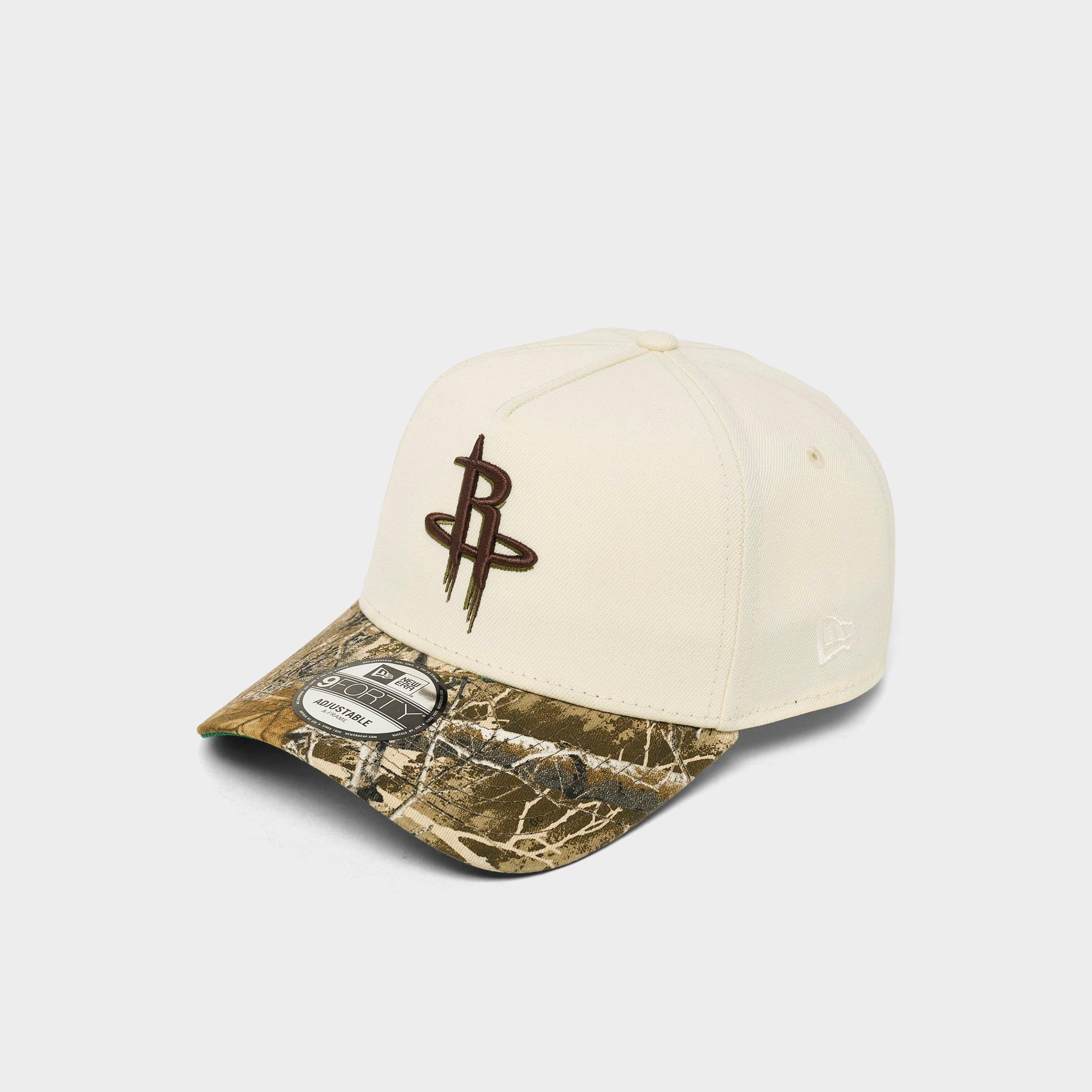 New Era Houston Rockets NBA 9FORTY Snapback Hat in Chrome/Real Tree