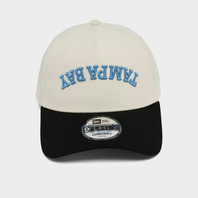 New Era Tampa Bay Rays MLB Upside Down Wordmark 9FORTY A-Frame Snapback Hat
