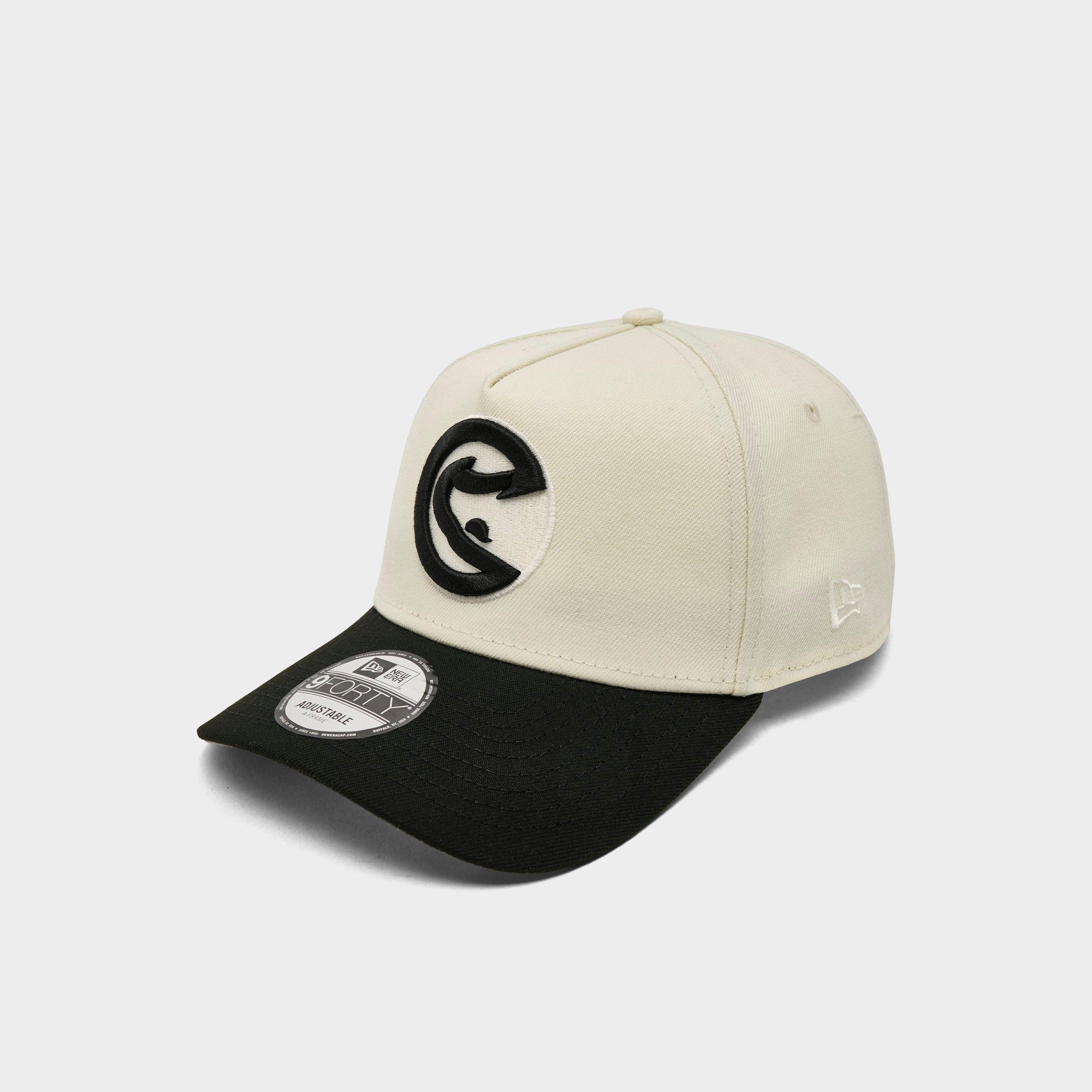 New Era Atlanta Hawks NBA Upside Down 9FORTY A-Frame Snapback Hat in Chrome/Black