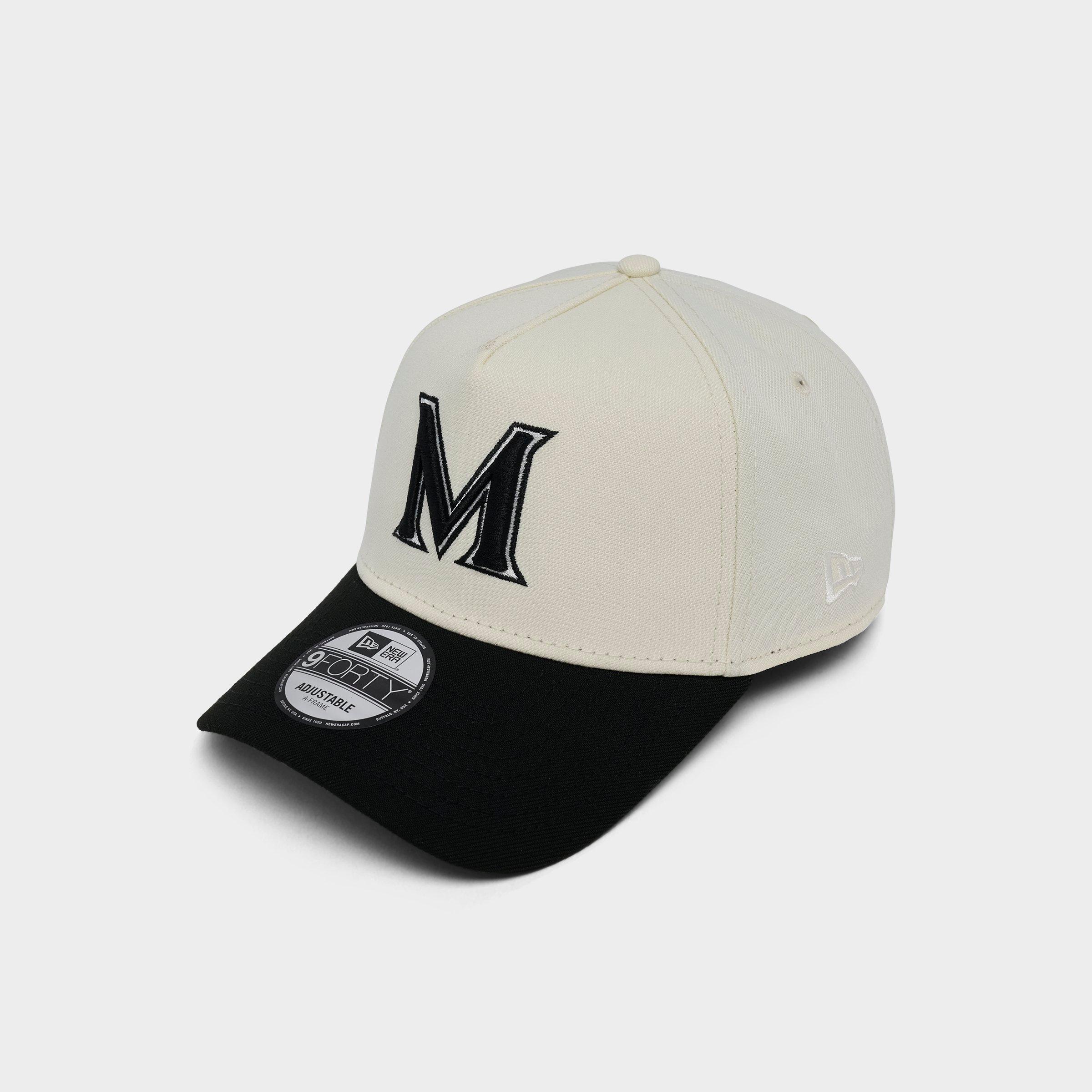 New Era Miami Marlins MLB City Connect 9FORTY A-Frame Snapback Hat in Chrome/Black
