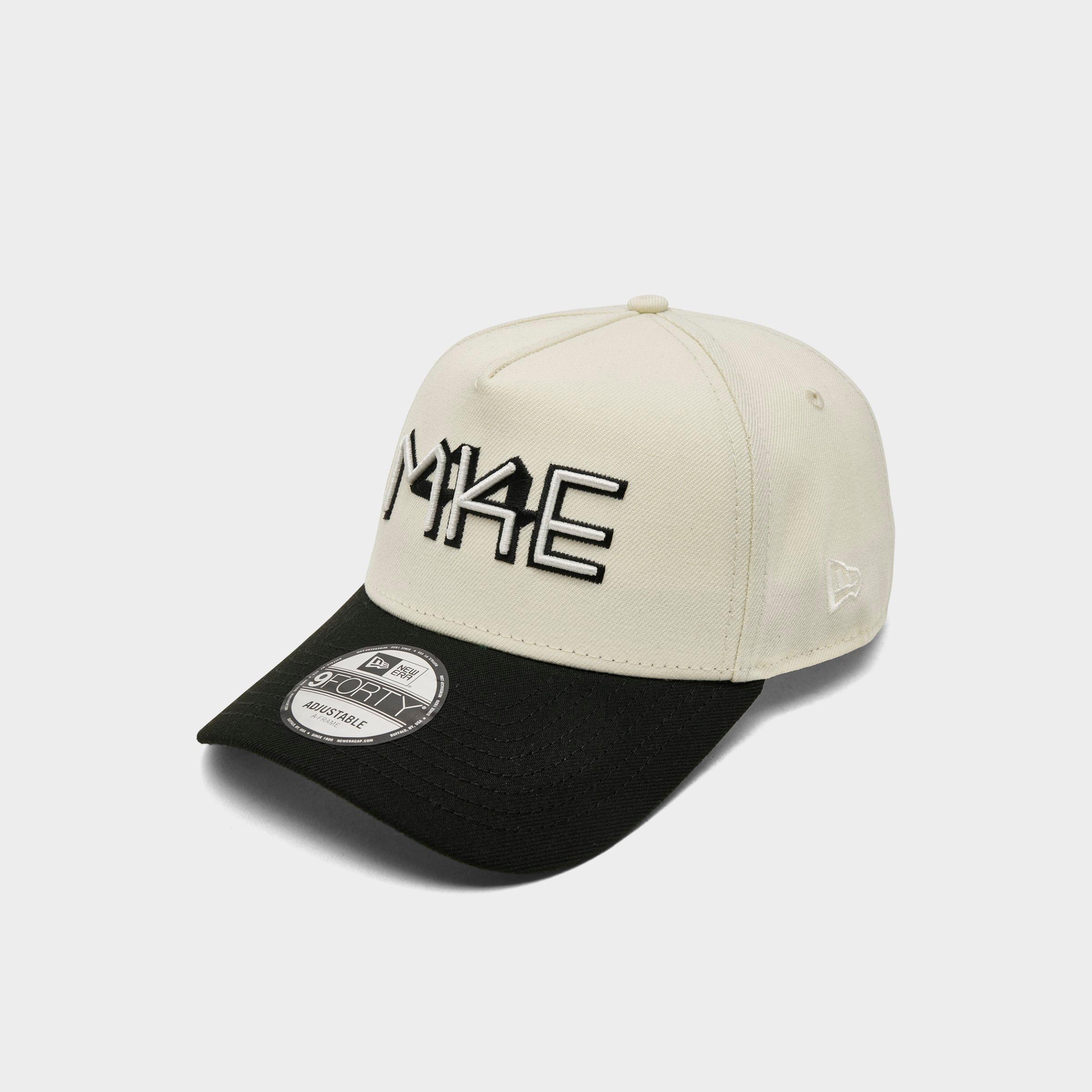 New Era Milwaukee Brewers MLB City Connect 9FORTY A-Frame Snapback Hat in Chrome/Black