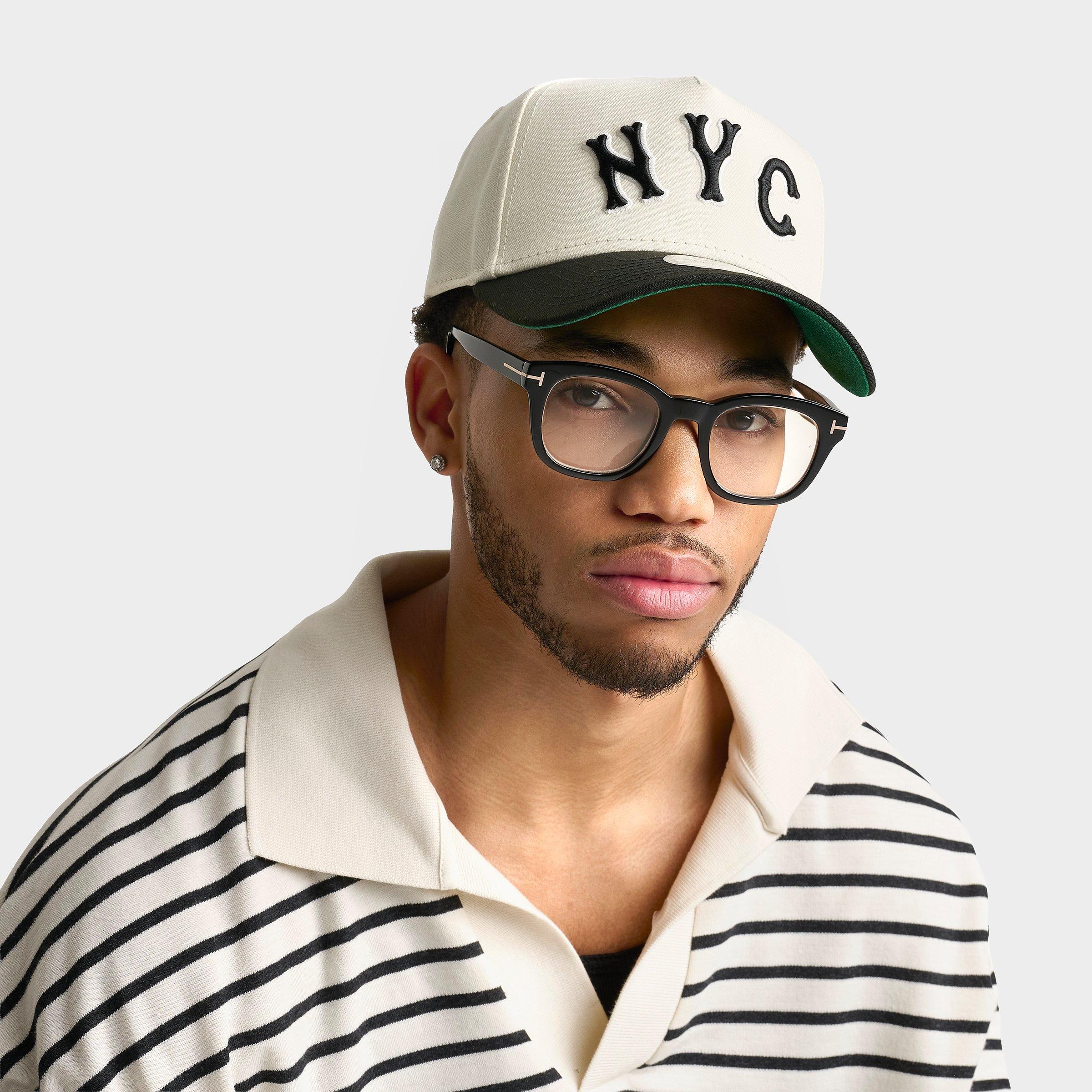 New Era New York Mets MLB City Connect 9FORTY A-Frame Snapback Hat in Chrome/Black