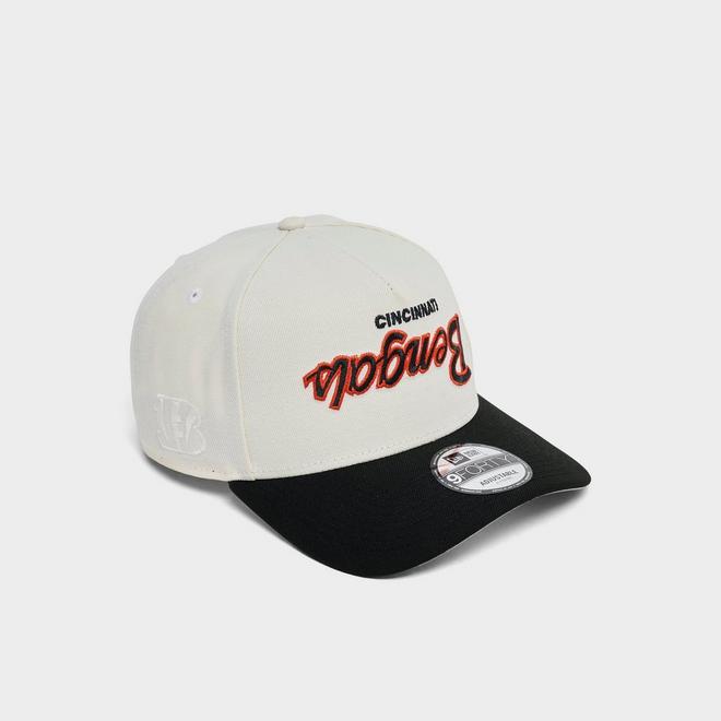 New Era Cincinnati Bengals NFL Upside Down Wordmark 9FORTY A-Frame Snapback Hat