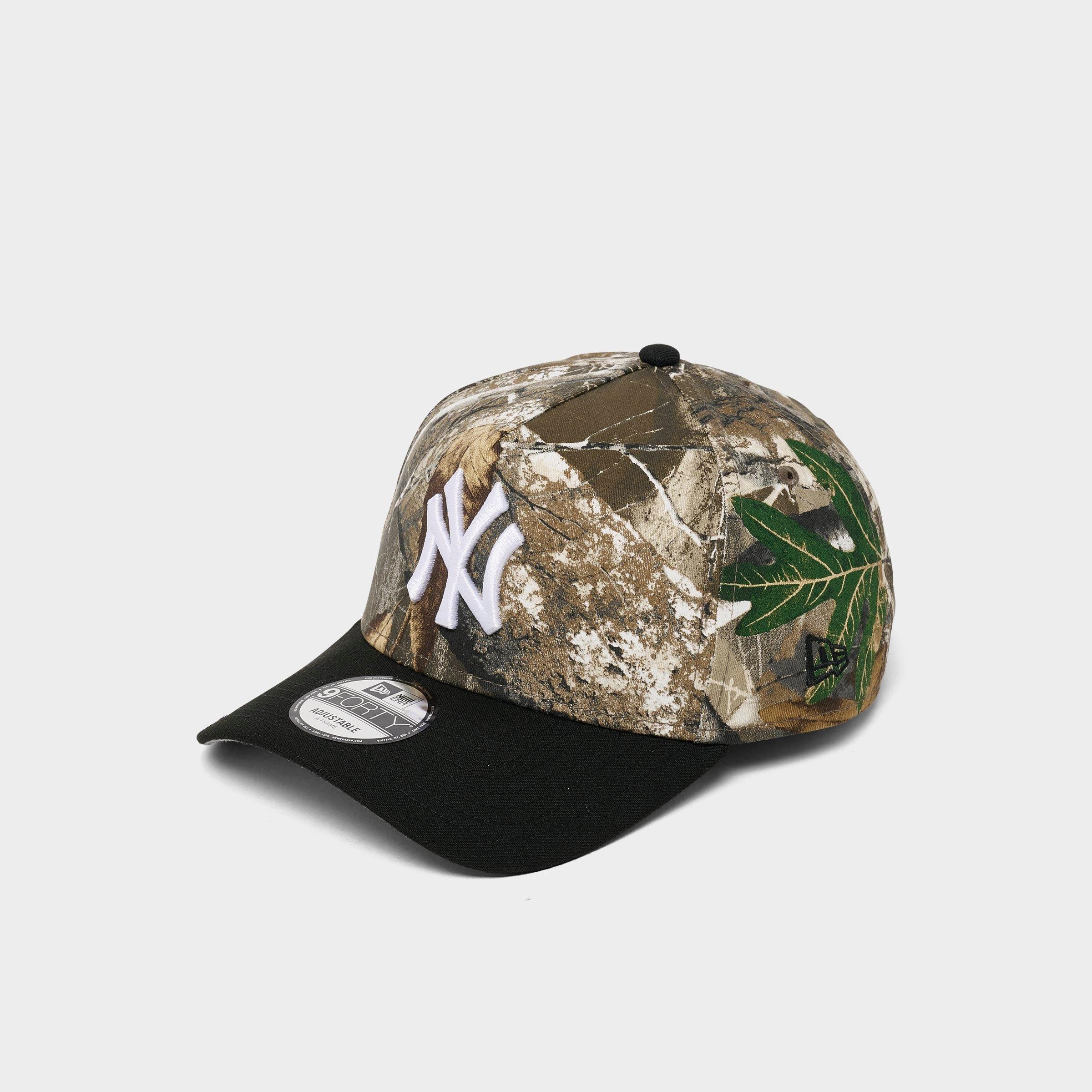 New Era New York Yankees MLB Camo 9FORTY A-Frame Snapback Hat in Camo/Black