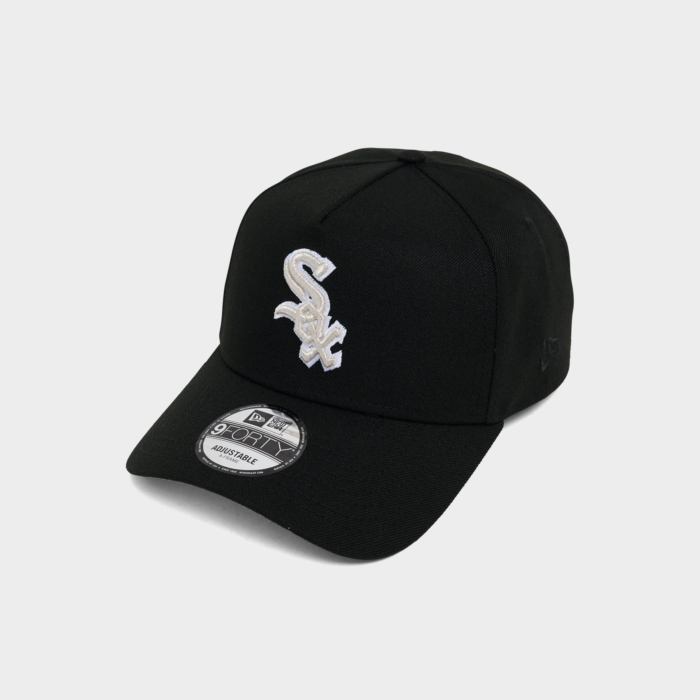New Era Chicago White Sox MLB Dual Tone 9FORTY A-Frame Snapback Hat in Black/White