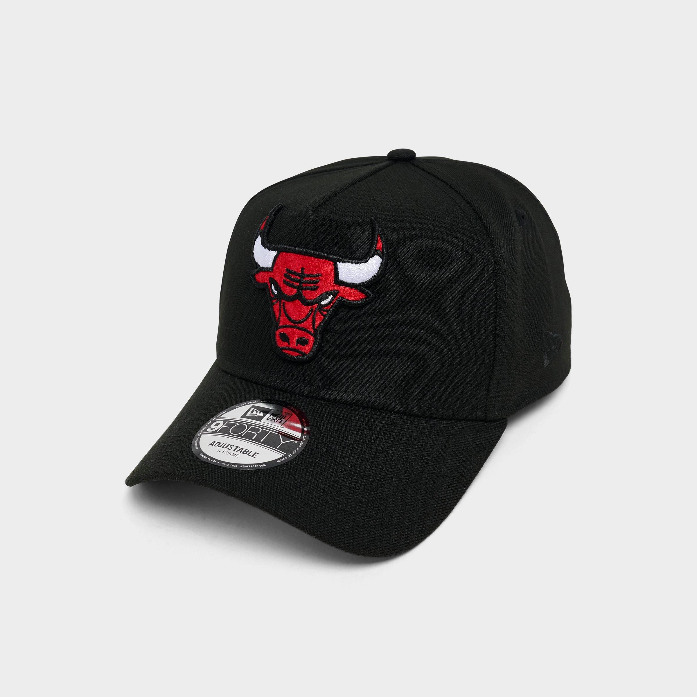 New Era Chicago Bulls NBA Dual Tone 9FORTY A-Frame Snapback Hat in Black