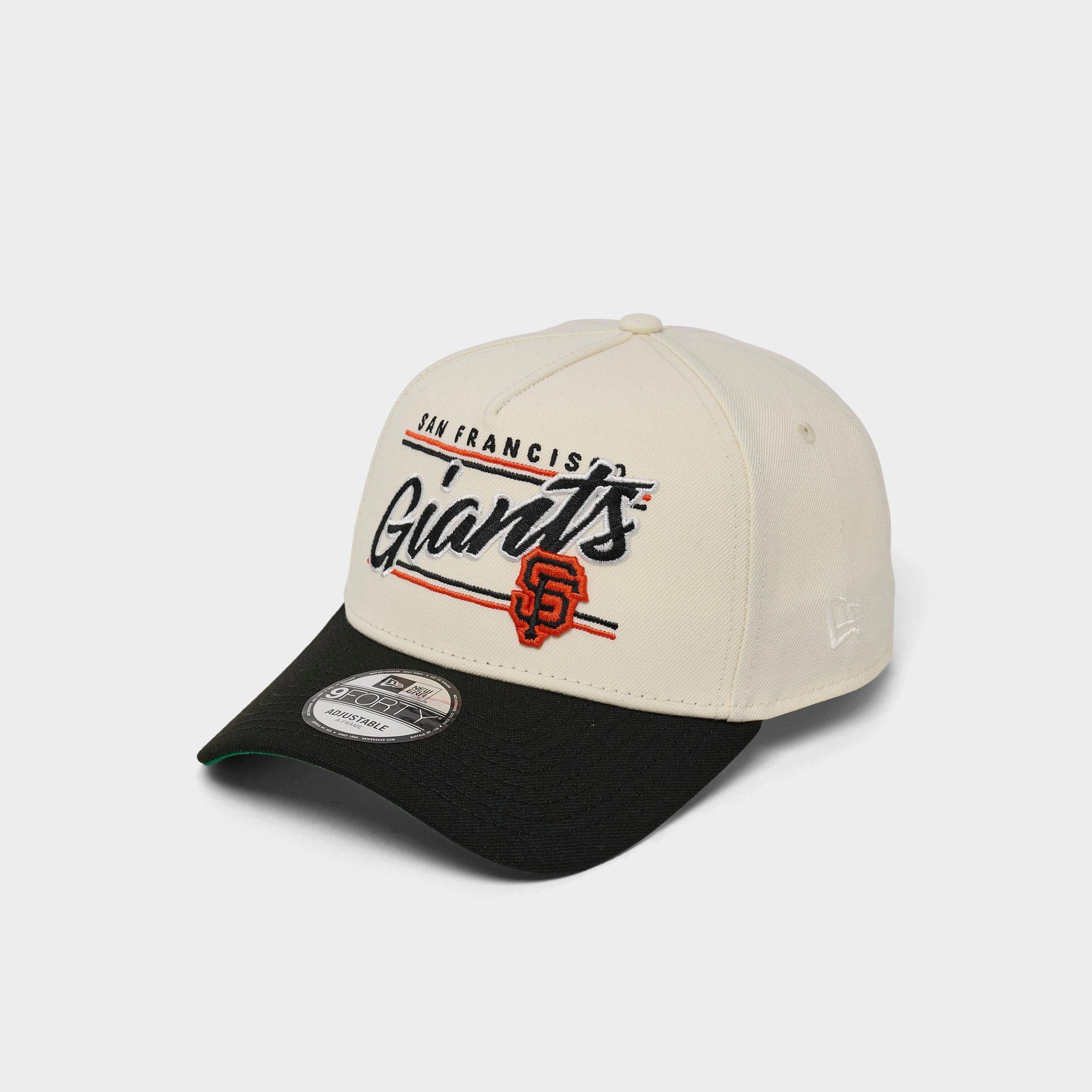 New Era San Francisco Giants MLB Graphic Logo 9FORTY A-Frame Snapback Hat in Graphic Chrome/Black
