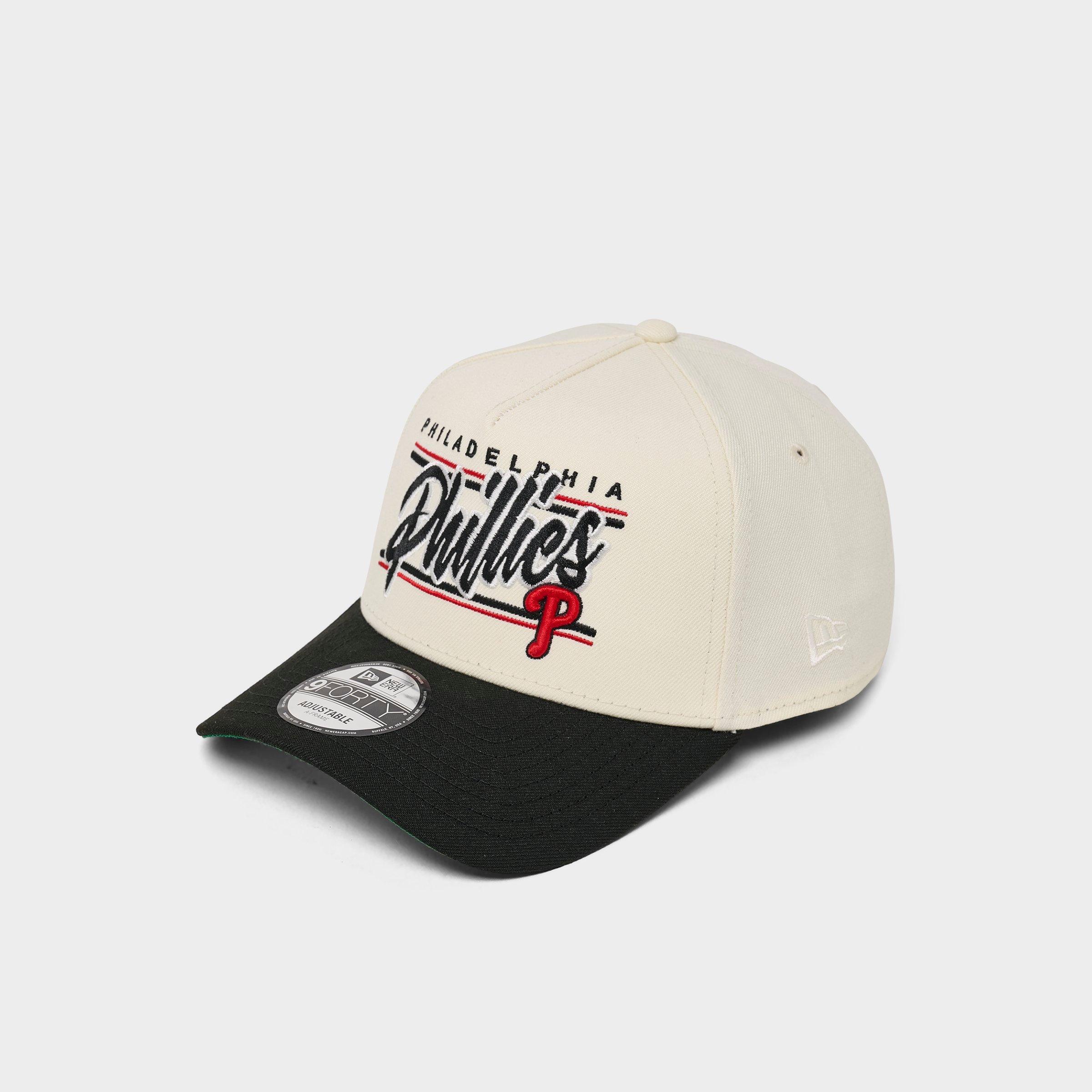 New Era Philadelphia Phillies MLB 9FORTY Snapback Hat in Chrome/Black