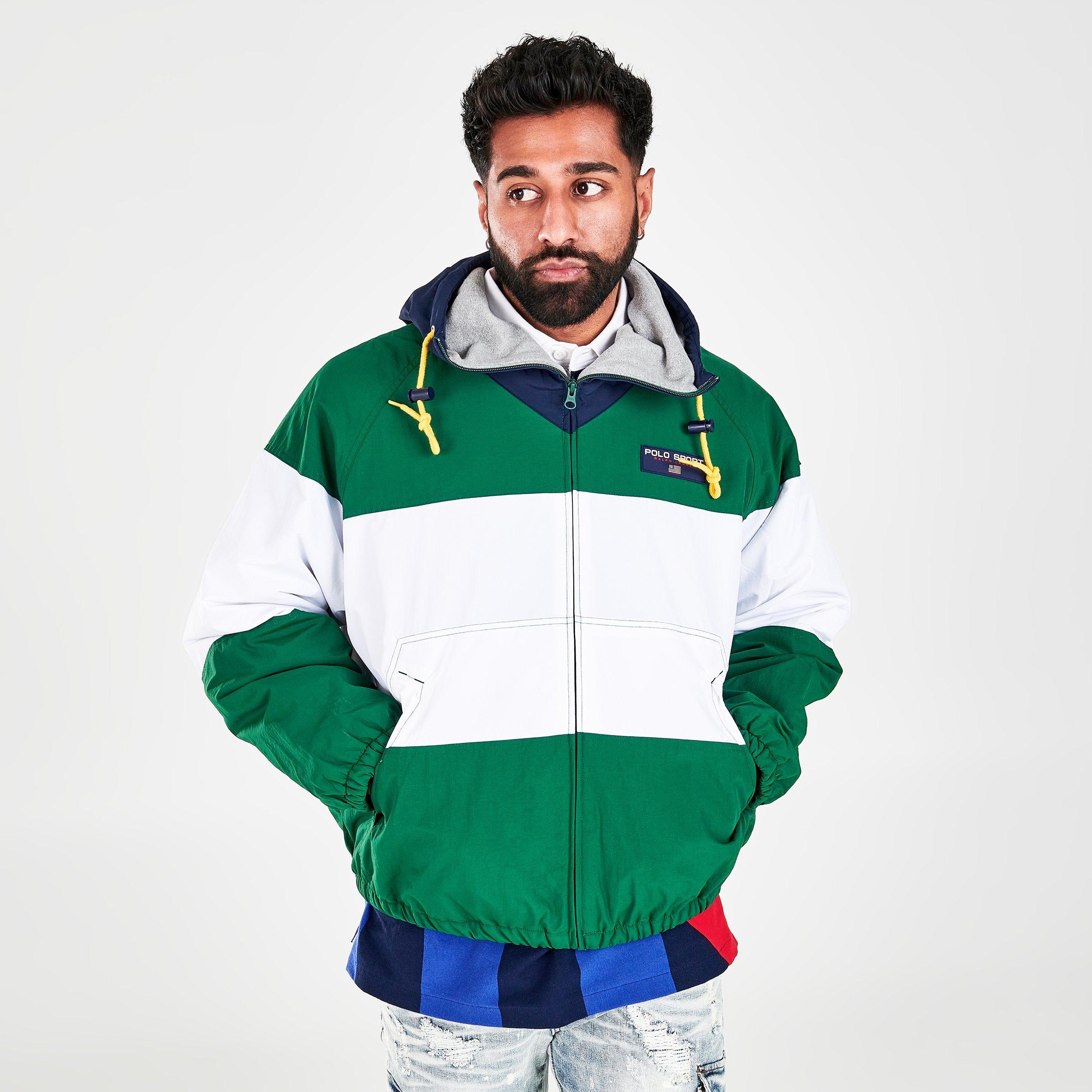 polo sport color block windbreaker jacket