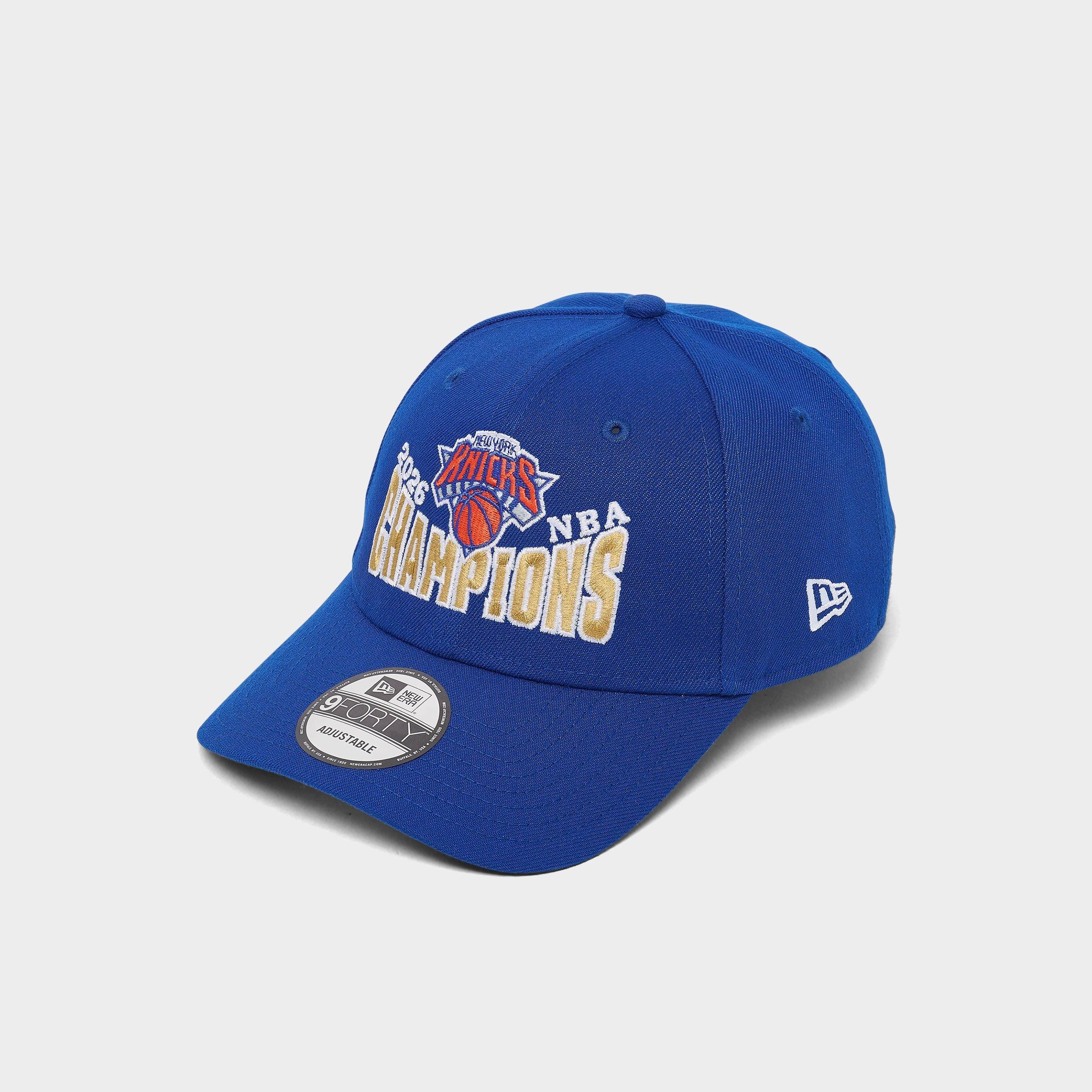New Era New York Knicks NBA Champions Stamp 9FORTY Snapback Hat in Blue