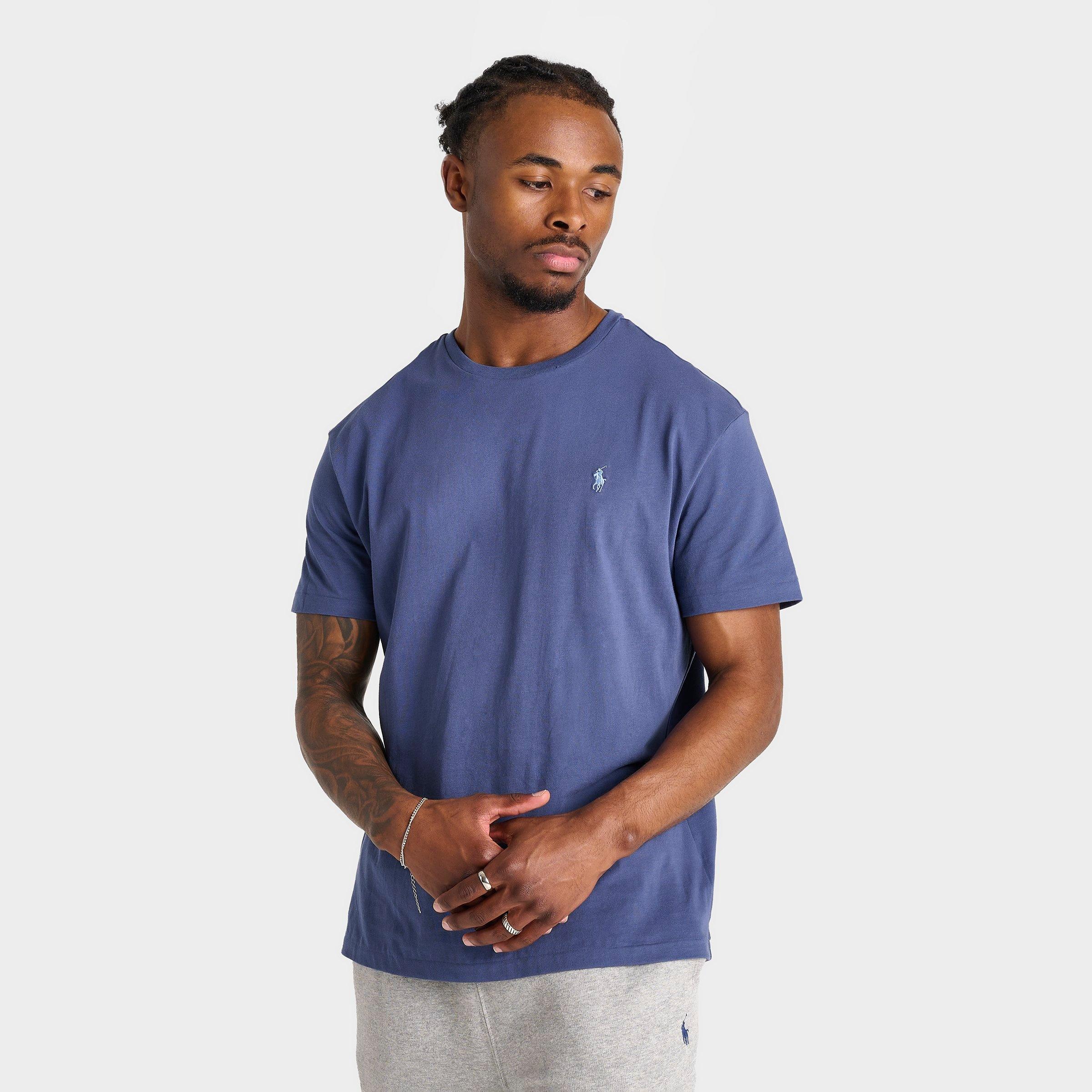 Polo Ralph Lauren Men's Core Jersey Shirt T-Shirt in Blue/Derby Blue Heather Size Large 100% Cotton/Jersey Shirt 