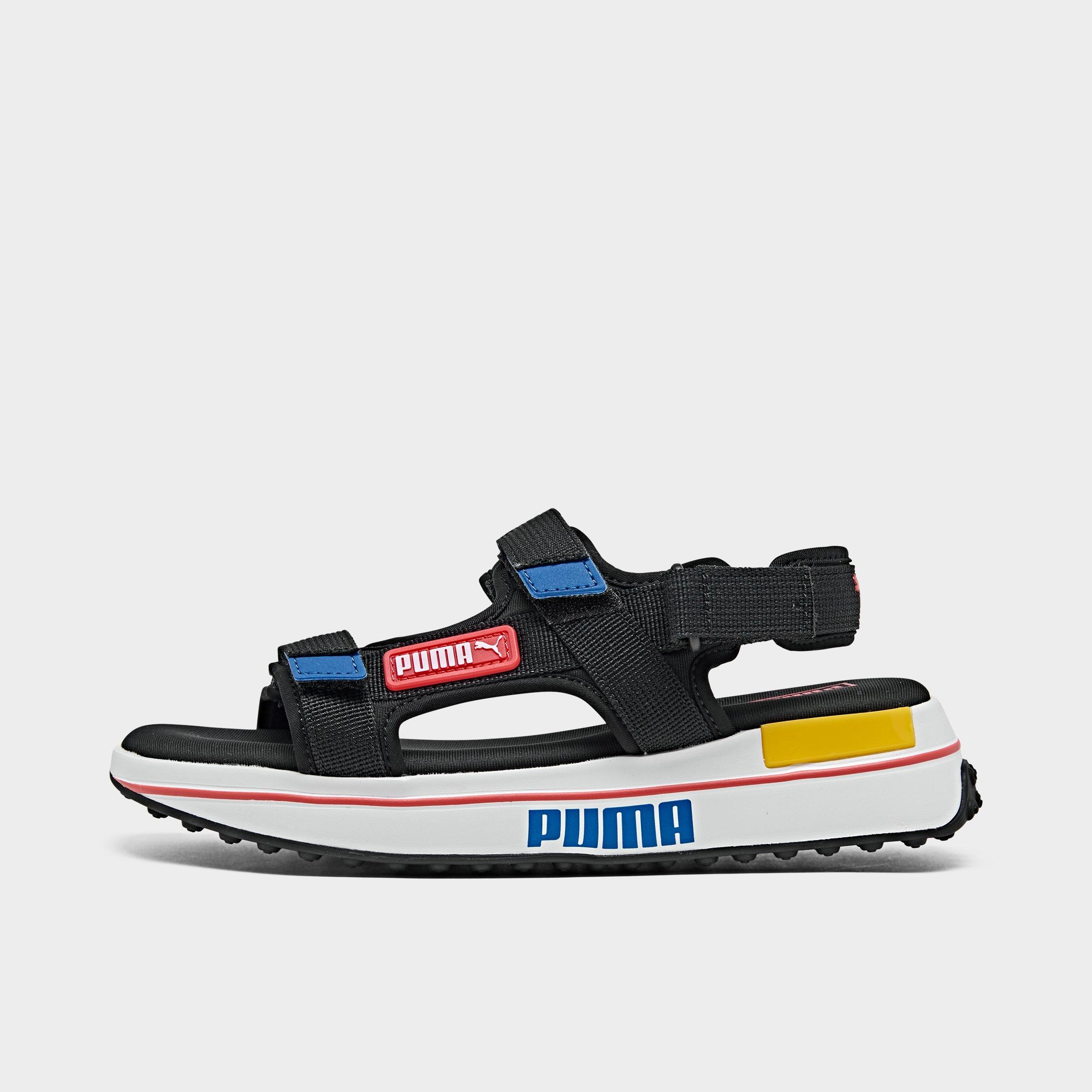 Puma Unisex Future Rider Sandals In Black Red Blue Modesens