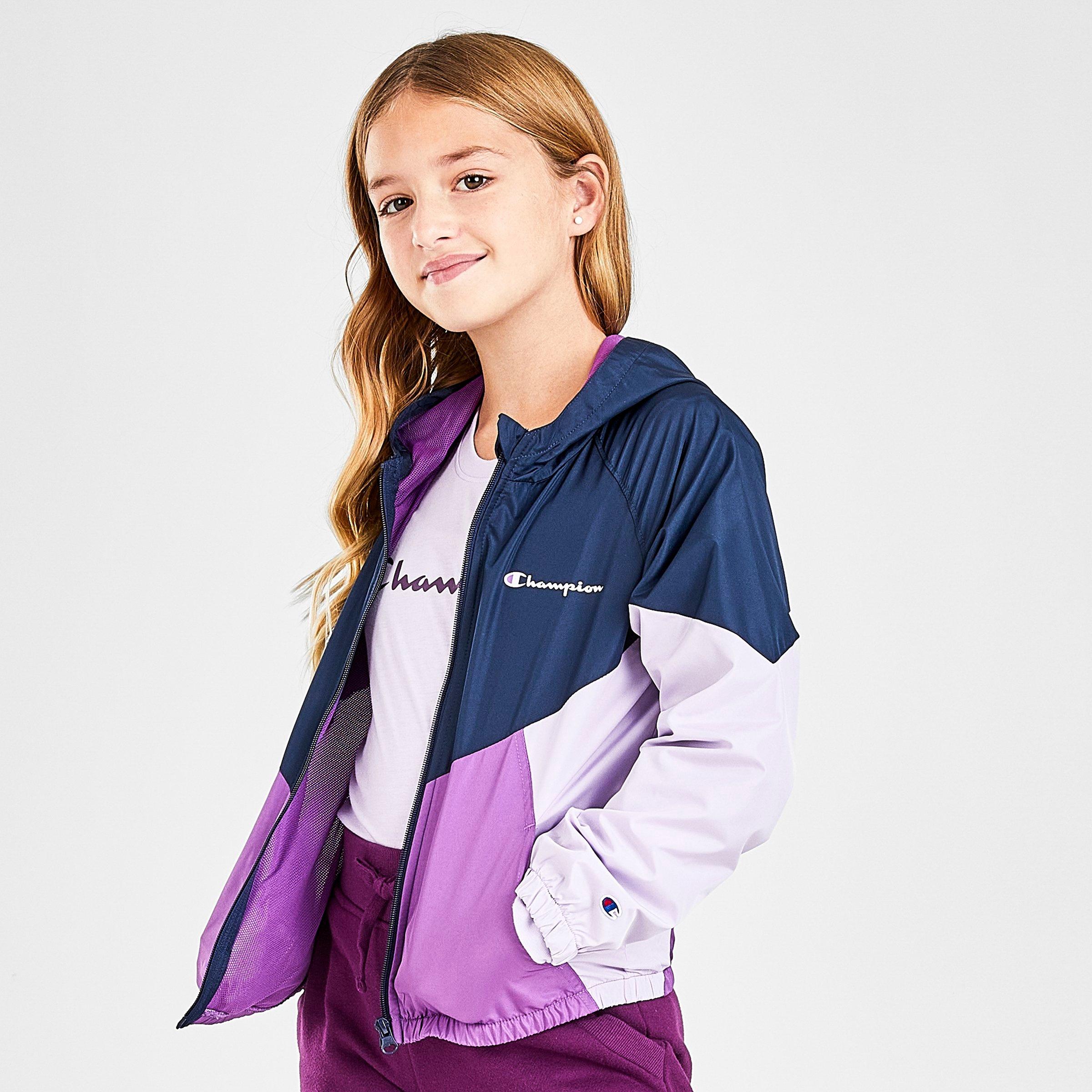champion windbreaker girls