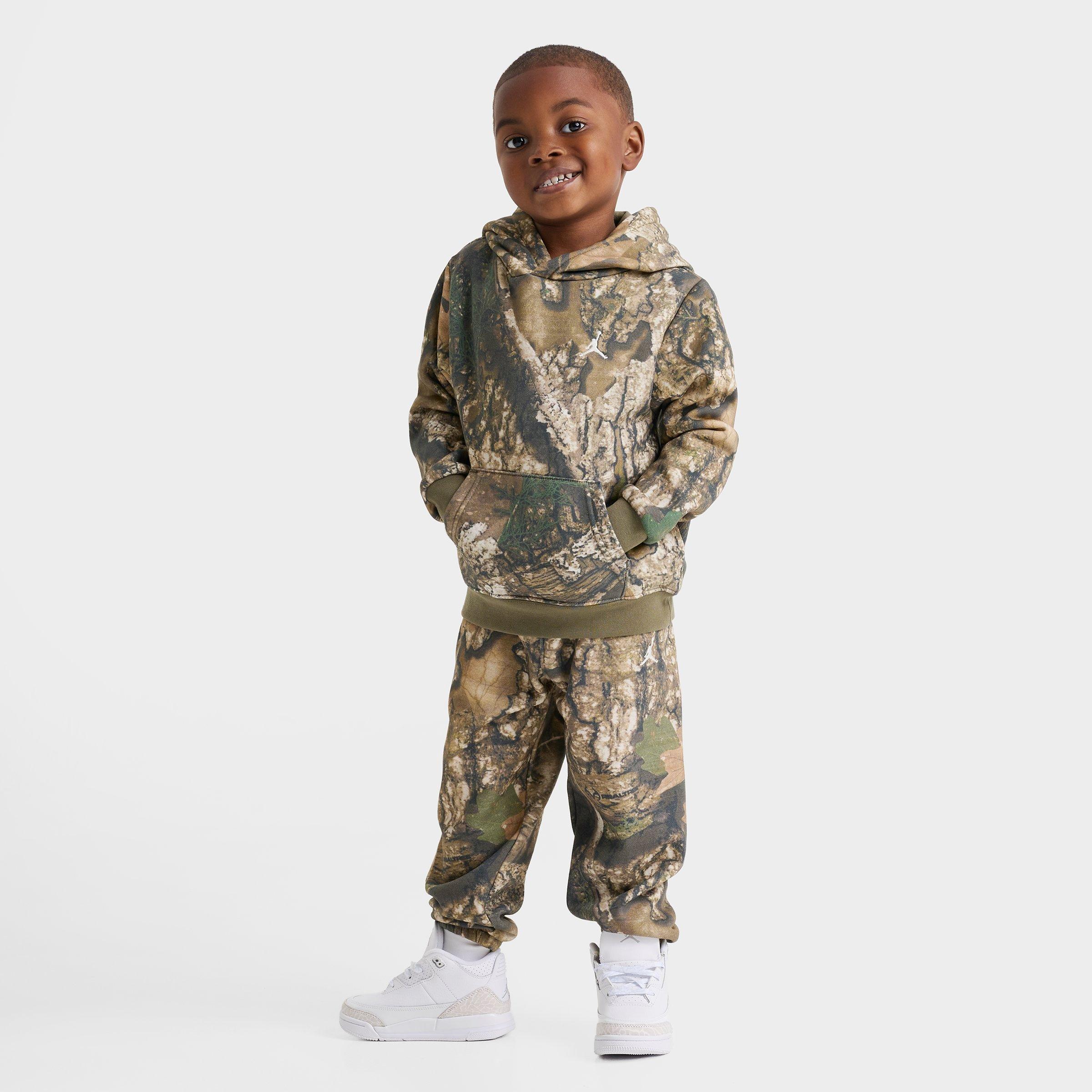 Jordan Little Kids X Realtree Pullover Hoodie And Jogger Pants Set In Green