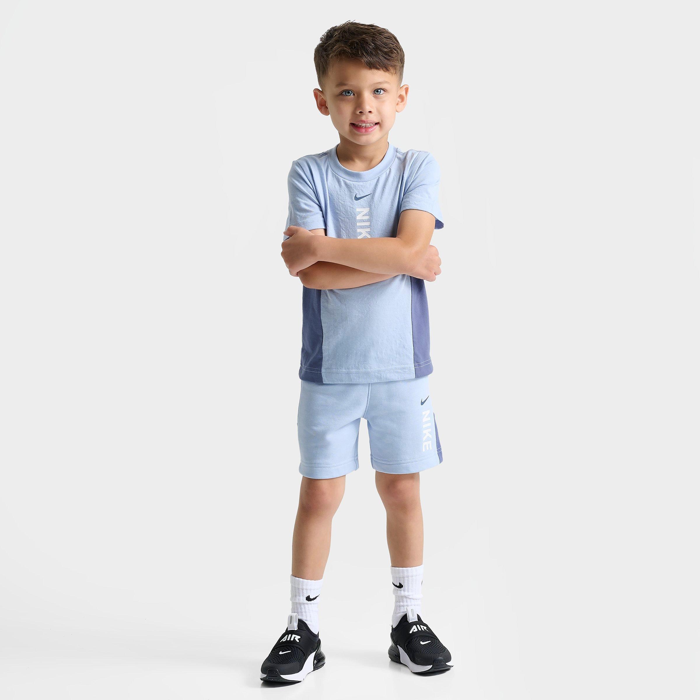 Shop Nike Kids' Toddler Hybrid T-shirt And Shorts Set In Light Armory Blue
