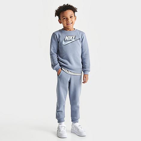Nike Babies'  Kids' Toddler Futura Crewneck Sweatshirt And Jogger Pants Set In Ashen Slate