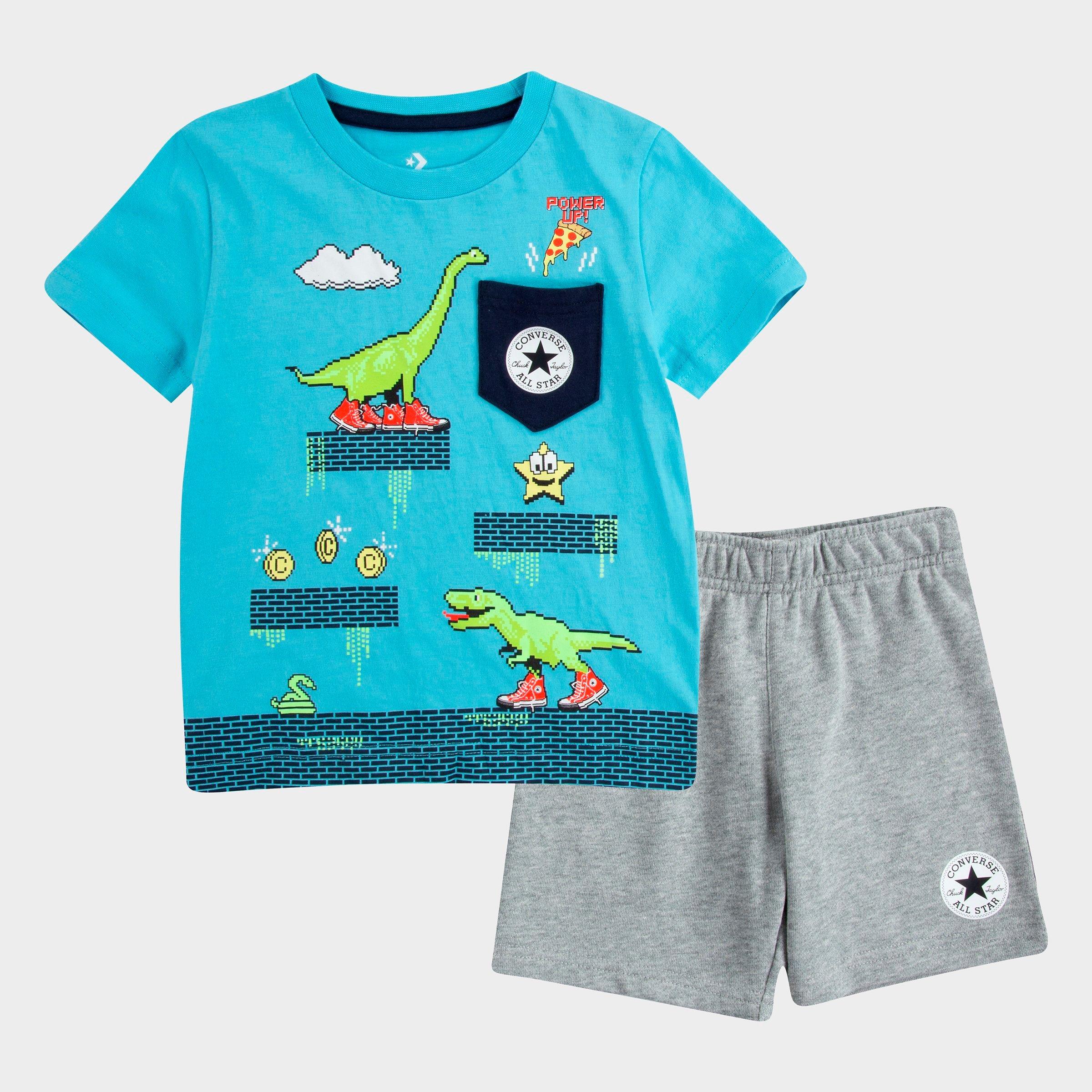 Toddler boy dinosaur converse sales