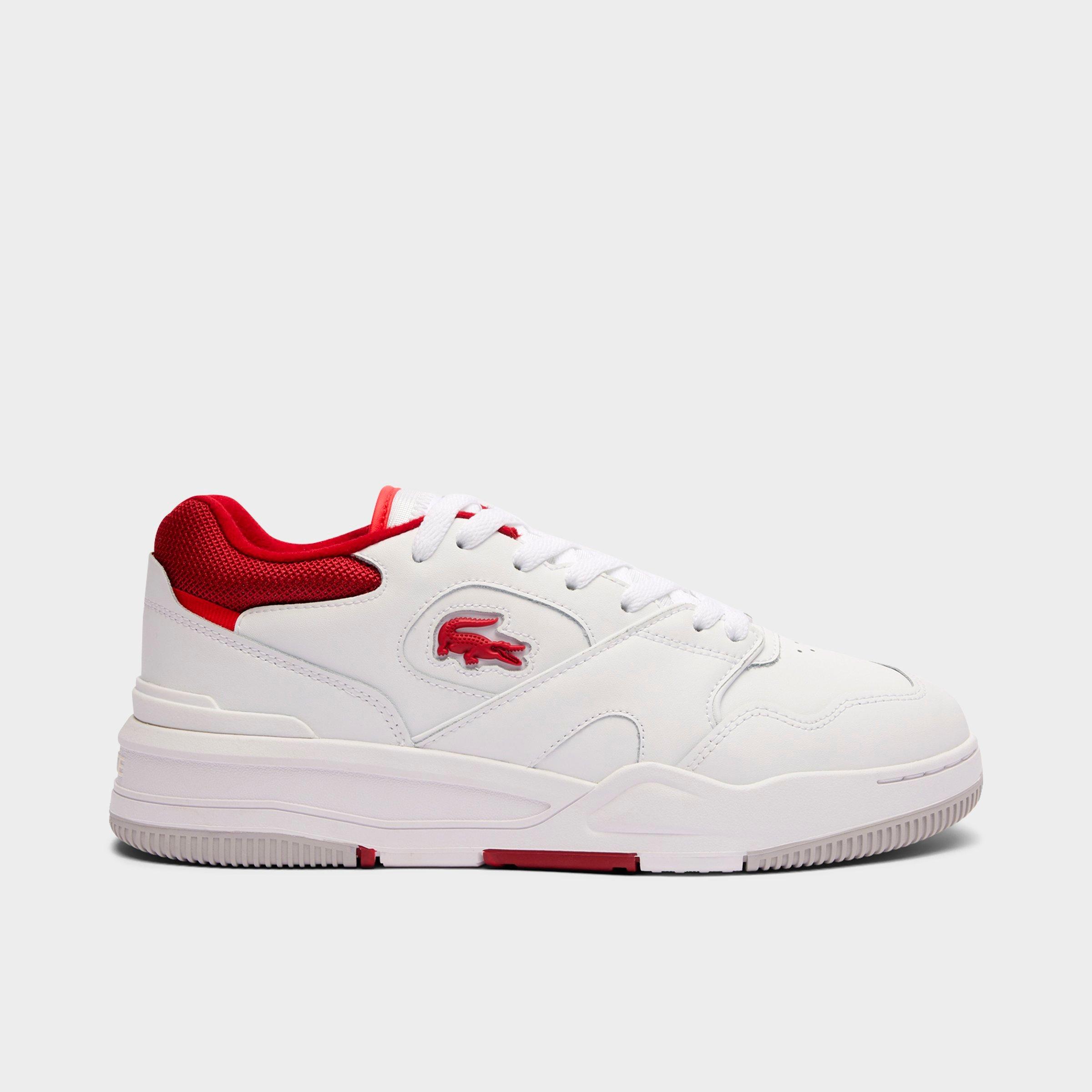 Lacoste Men's Lineshot Leather Casual Shoes in Open White Size: 15.0