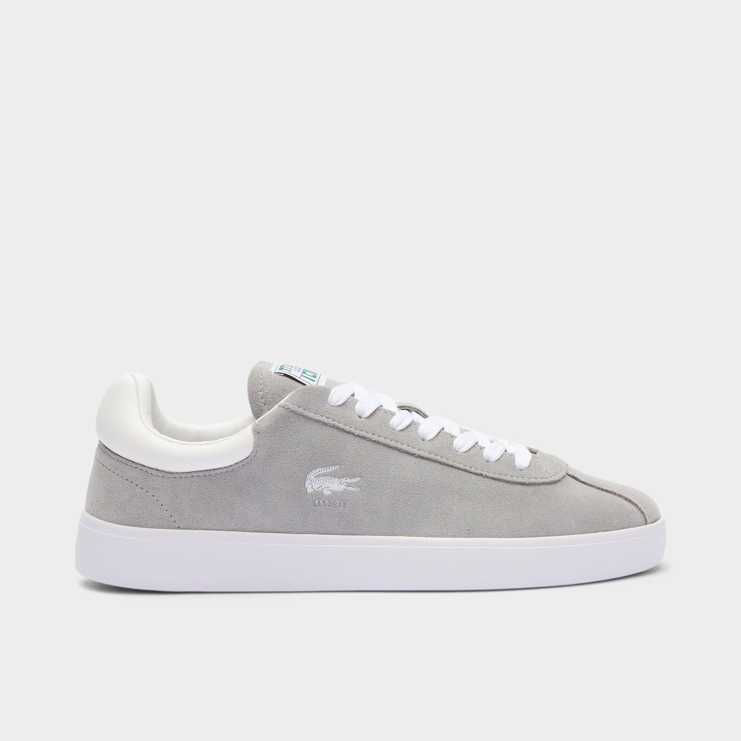 Lacoste Men's Baseshot Suede Casual Shoes in Open White Size: 7.0
